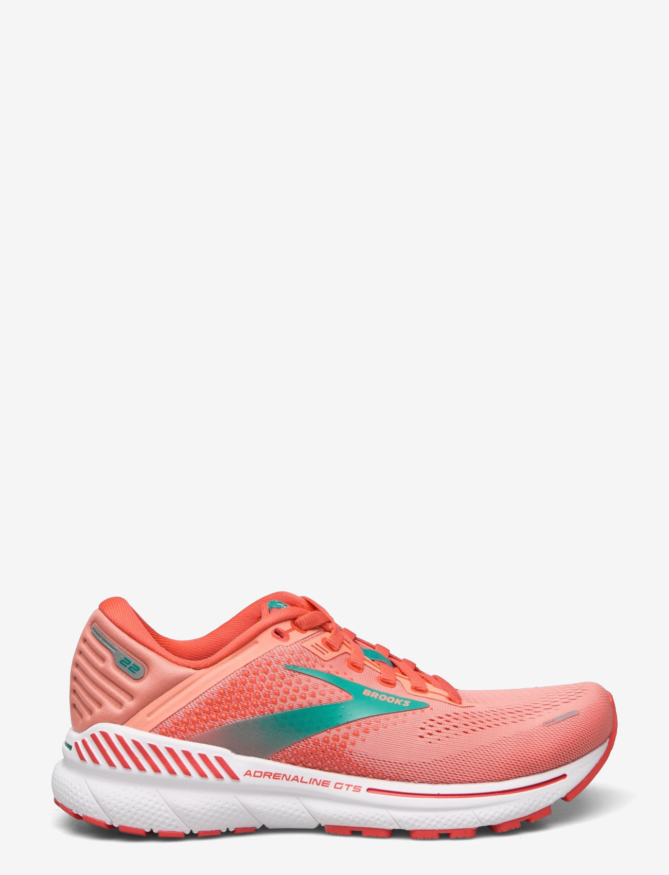 Brooks - Adrenaline GTS 22 - 680 coral/latigo bay/white - 1