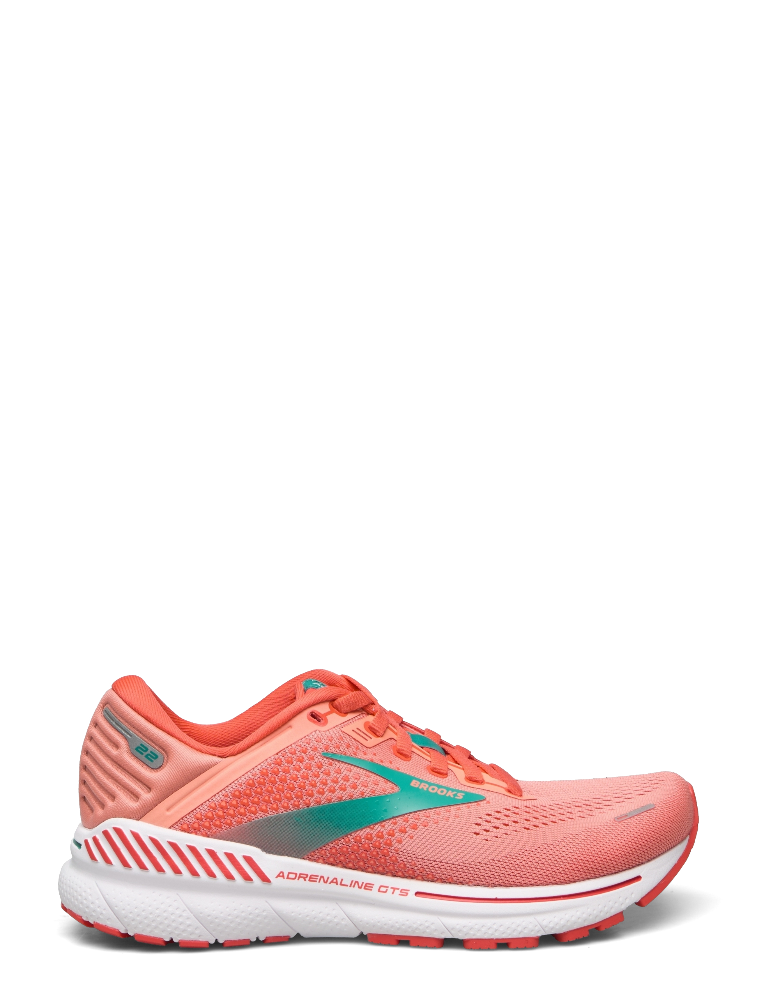 Brooks - Adrenaline GTS 22 - 680 coral/latigo bay/white - 1