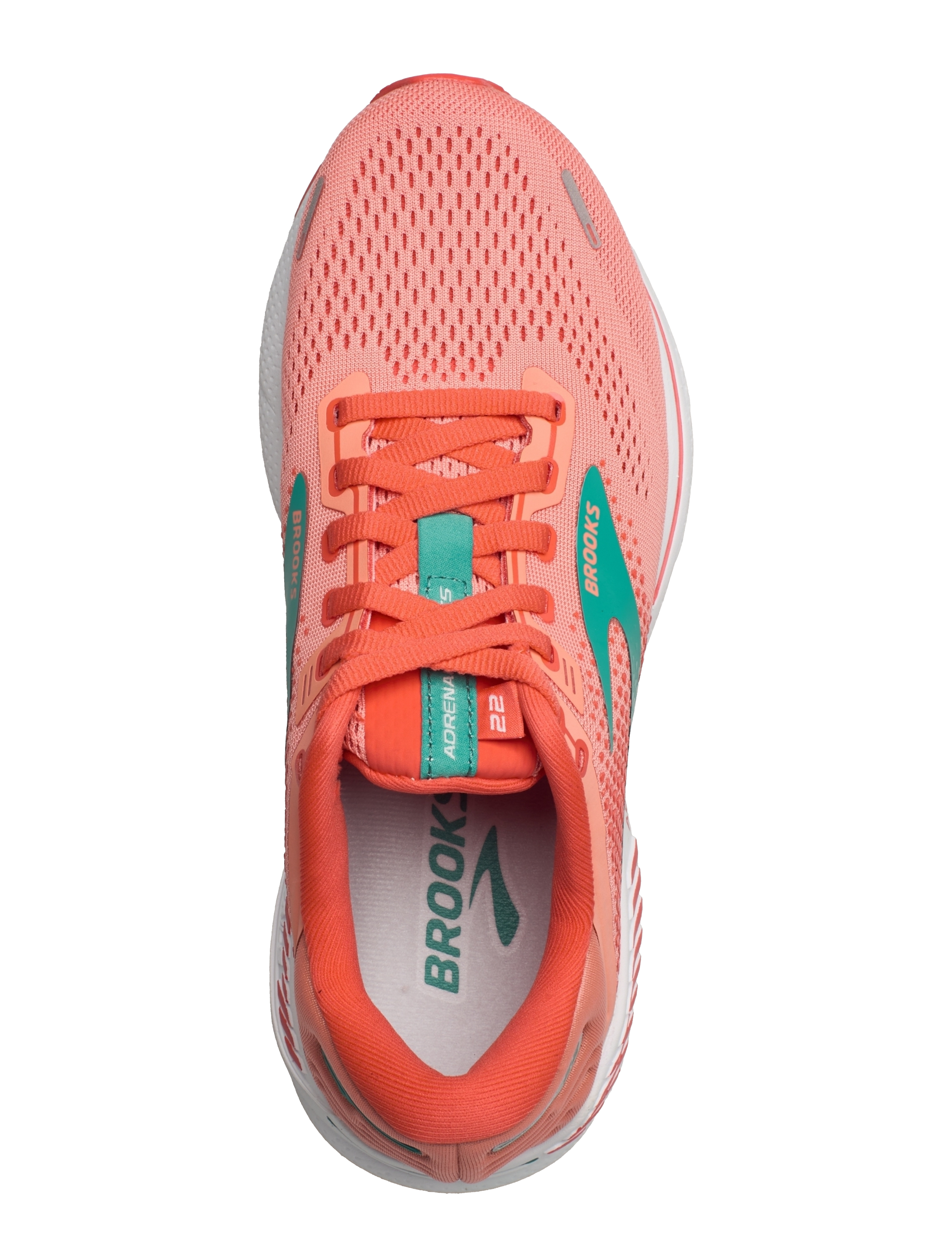 Brooks - Adrenaline GTS 22 - 680 coral/latigo bay/white - 3