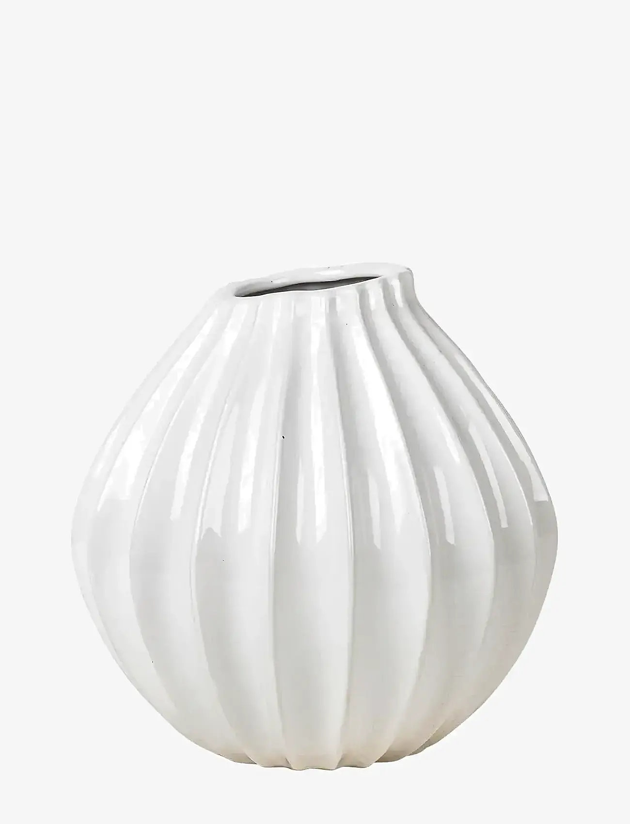 Broste Copenhagen - Wide Vase M - laveste priser - ivory - 0