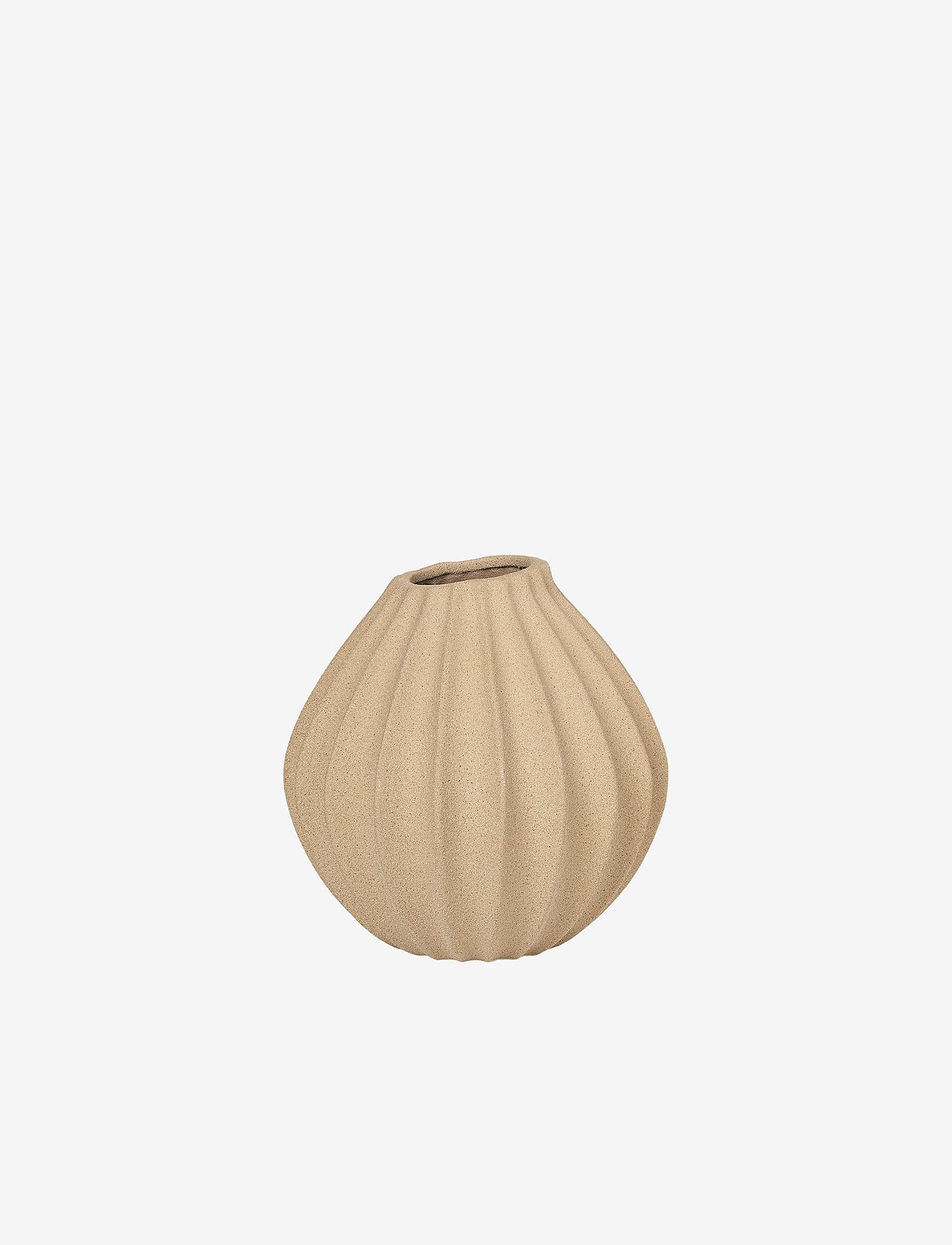 Broste Copenhagen - Vase Wide - isot maljakot - indian tan - 0