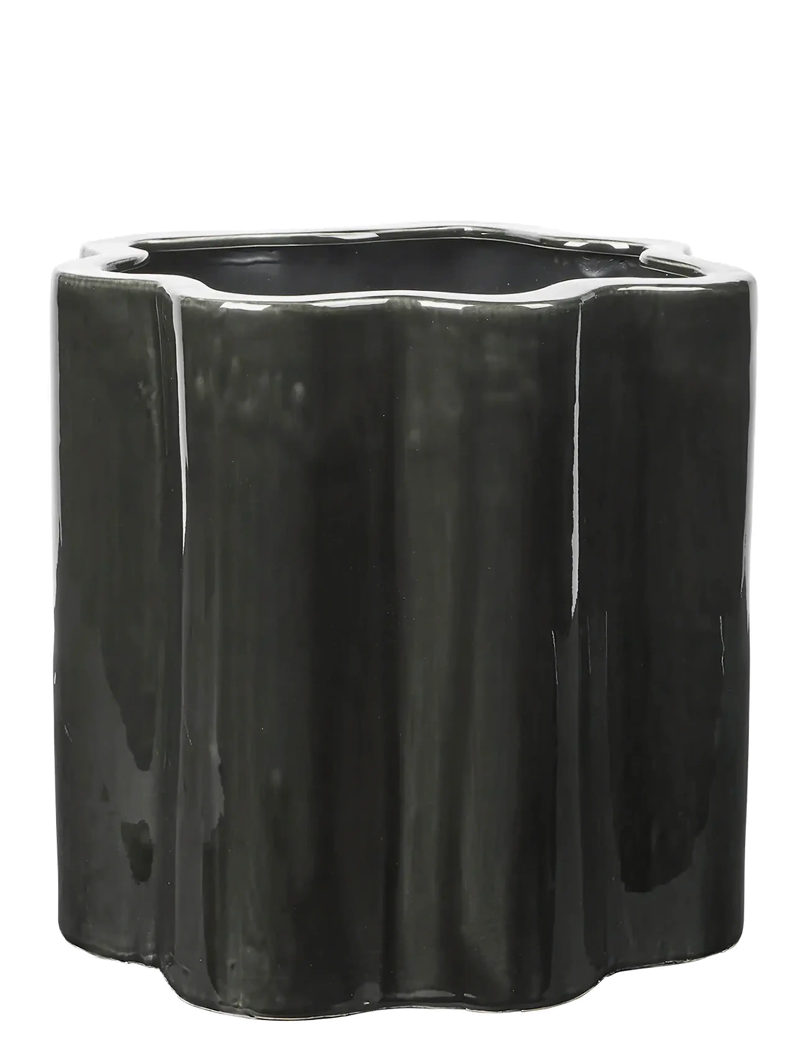 Broste Copenhagen Sonja Planter - Einrichtung - DARK GREEN / black