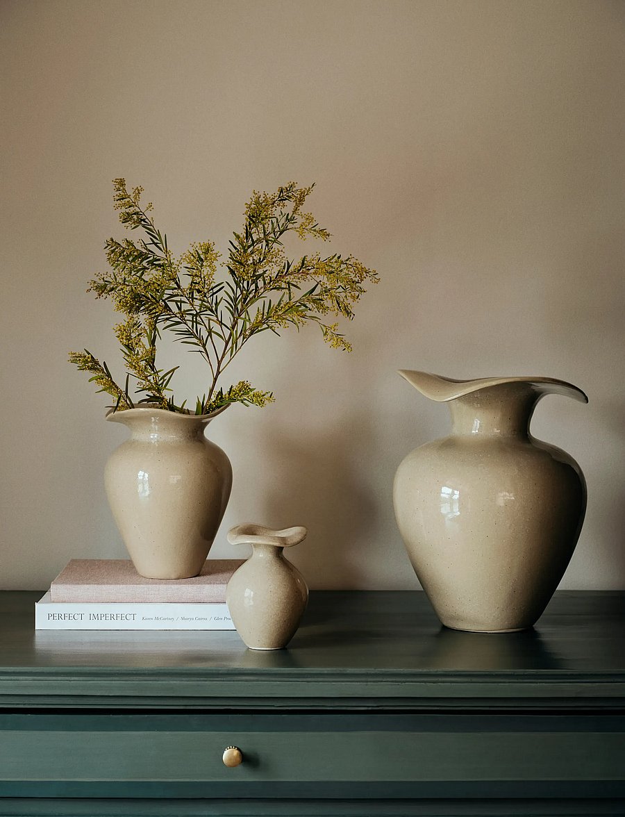 Broste Copenhagen - Florentina Vase S - sõbrapäeva kingitused - beige - 0