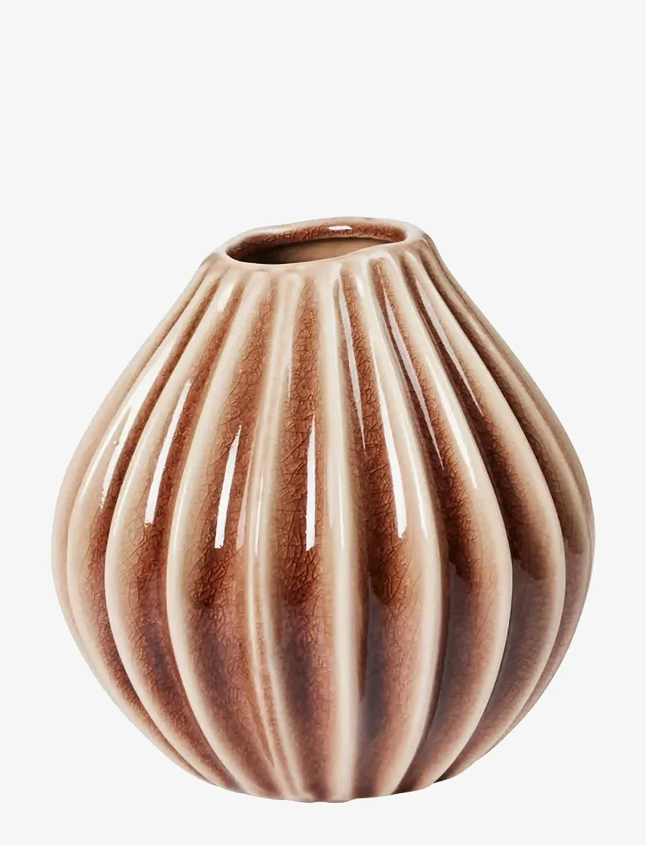 Broste Copenhagen - Wide Vase S - vasen - fawn - 0