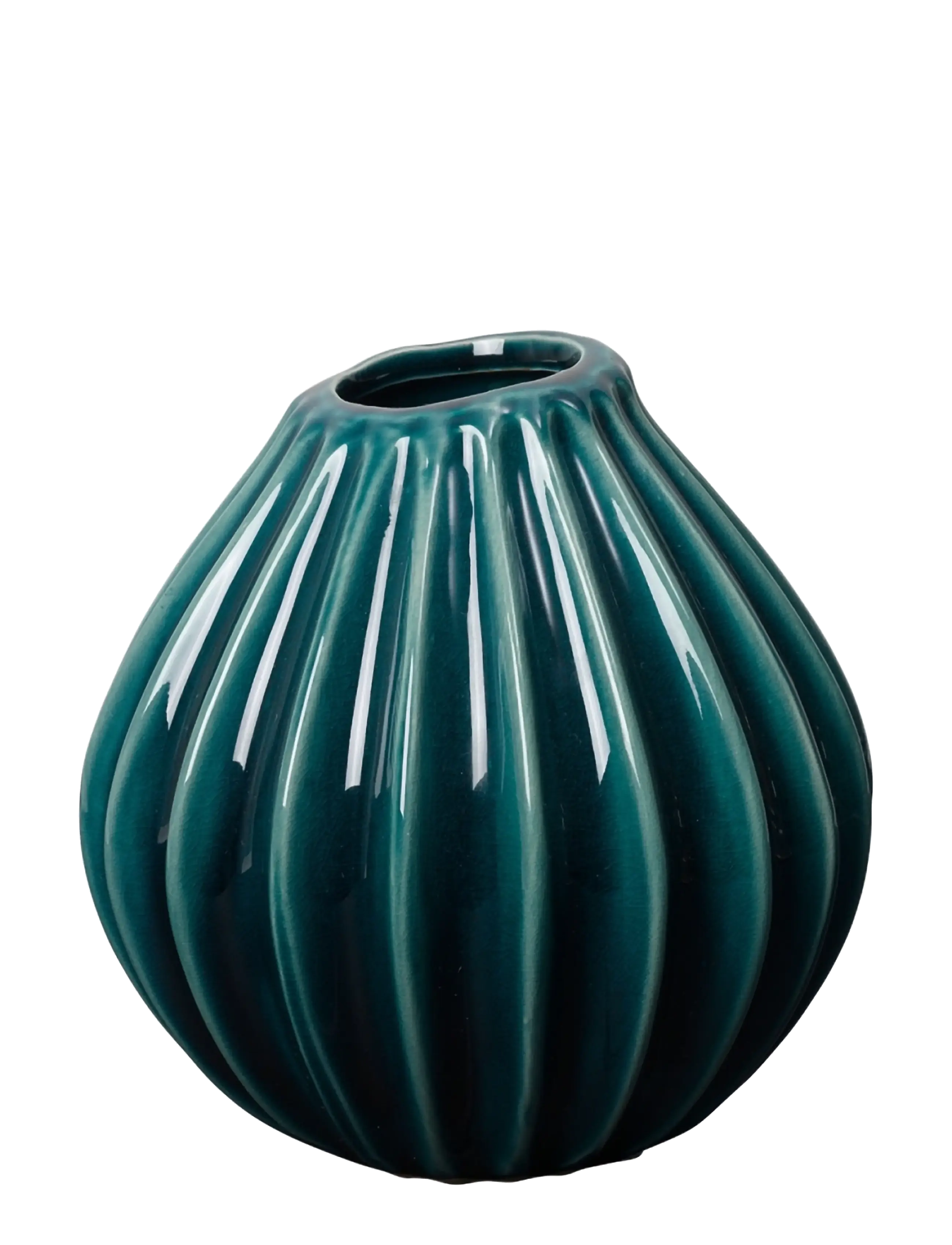 Broste Copenhagen Wide Vase S - Julklappar - BLUE / blue