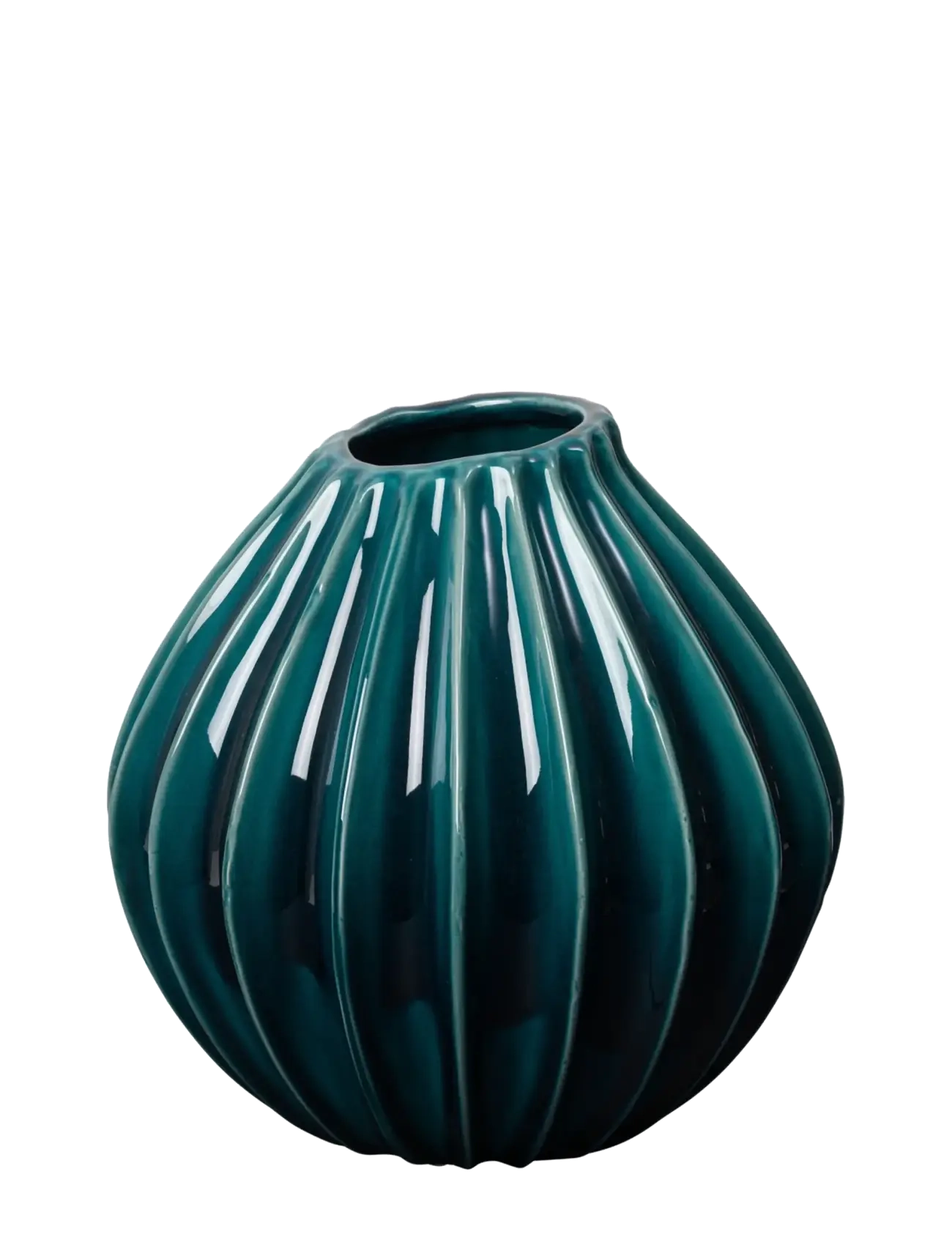Broste Copenhagen Wide Vase M - Julklappar - BLUE / blue