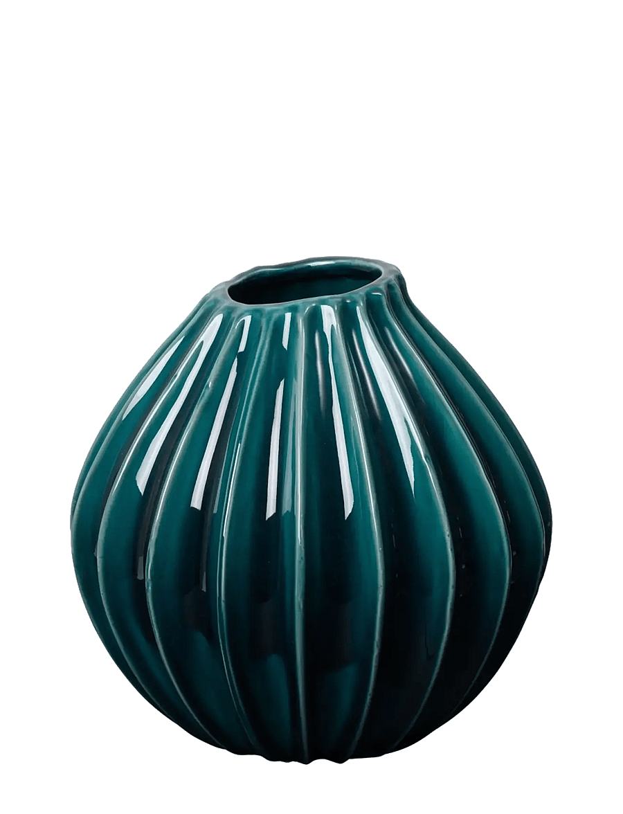 Broste Copenhagen - Wide Vase - vaasid - blue - 1