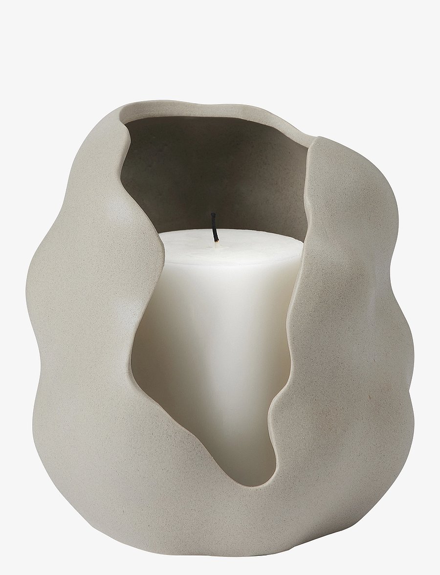 Broste Copenhagen - Hekla Hurricane - teelichthalter - dove grey - 1