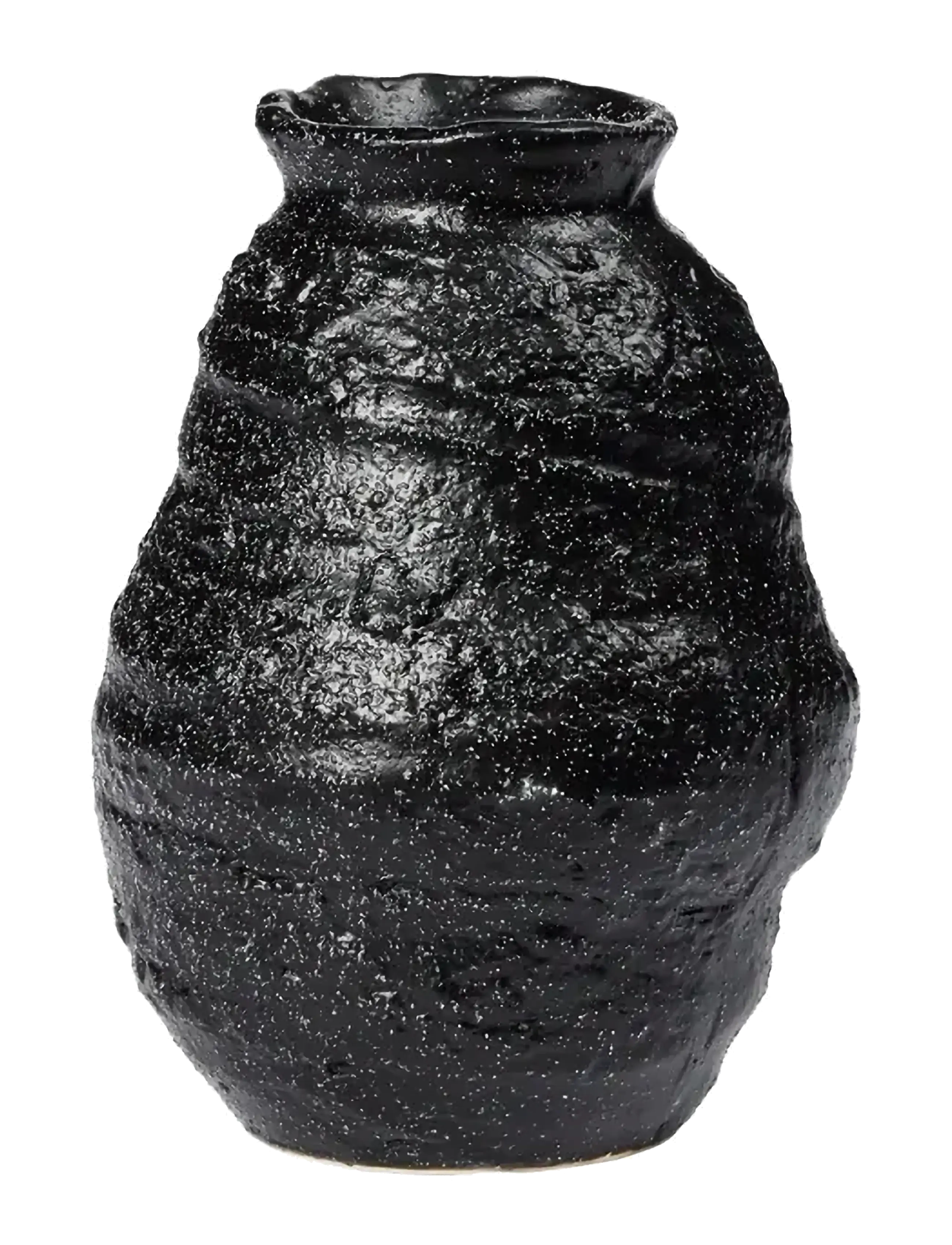 Broste Copenhagen Alma Vase, Tulipanvase, Sort, Str: H16CM