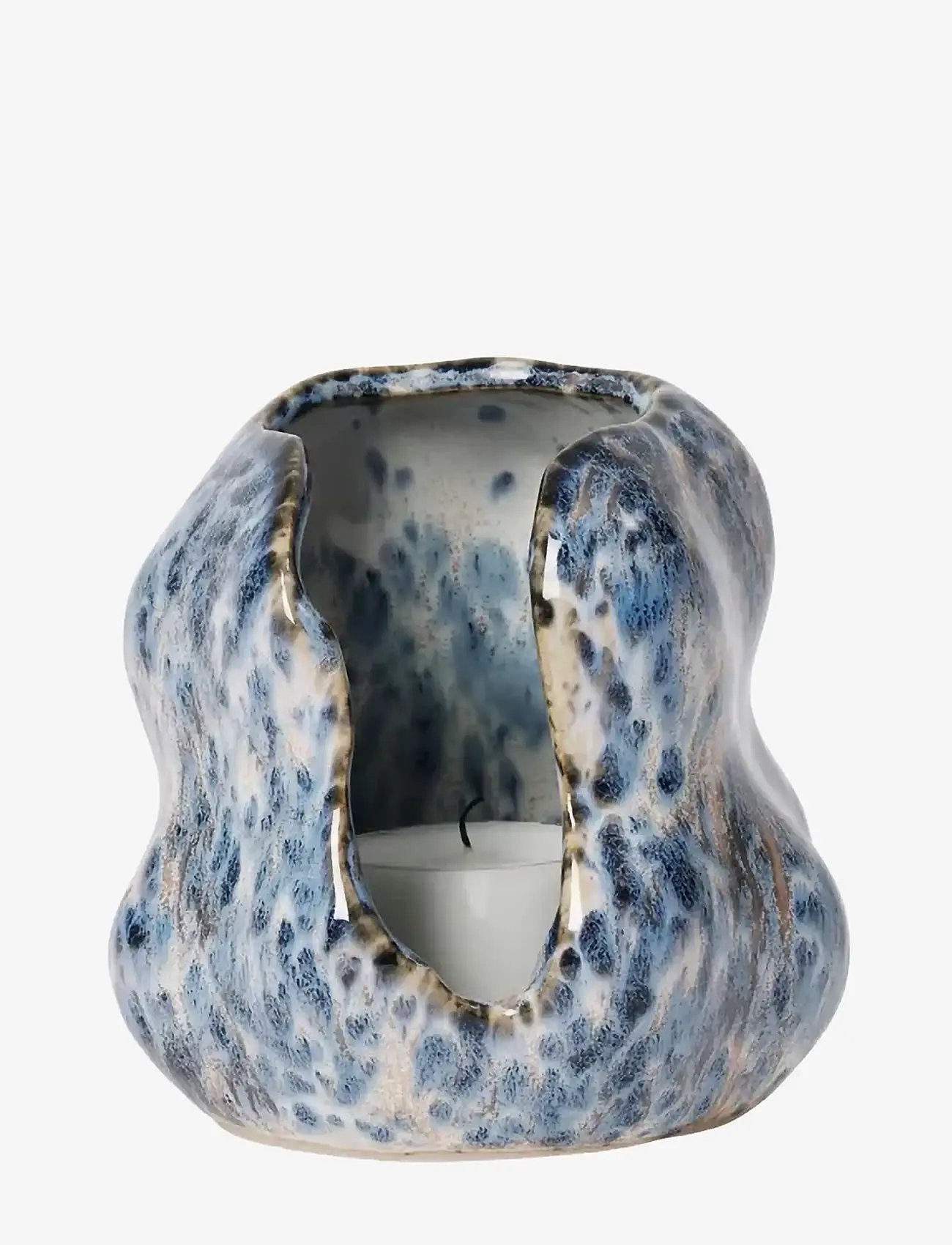 Broste Copenhagen - Hekla Hurricane - teeküünlahoidjad - blue - 0
