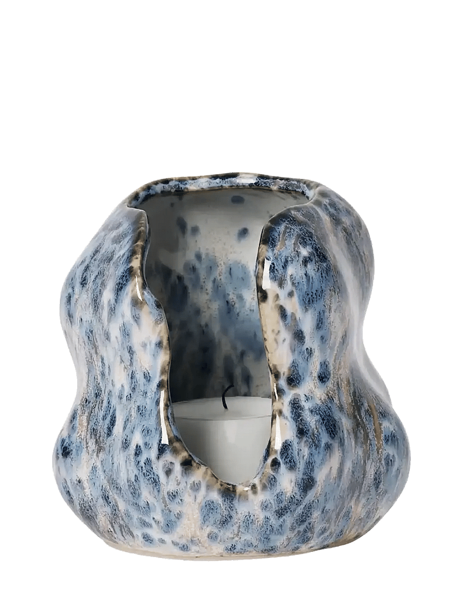 Broste Copenhagen - Hekla Hurricane - teeküünlahoidjad - blue - 0