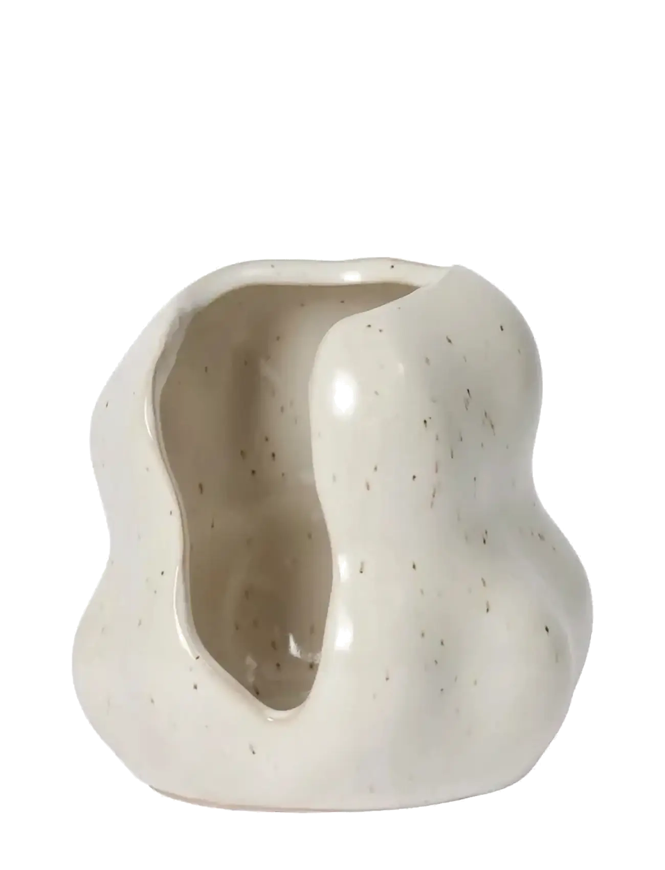 Broste Copenhagen Hekla Hurricane, Vase, Creme, Str: H 10CM