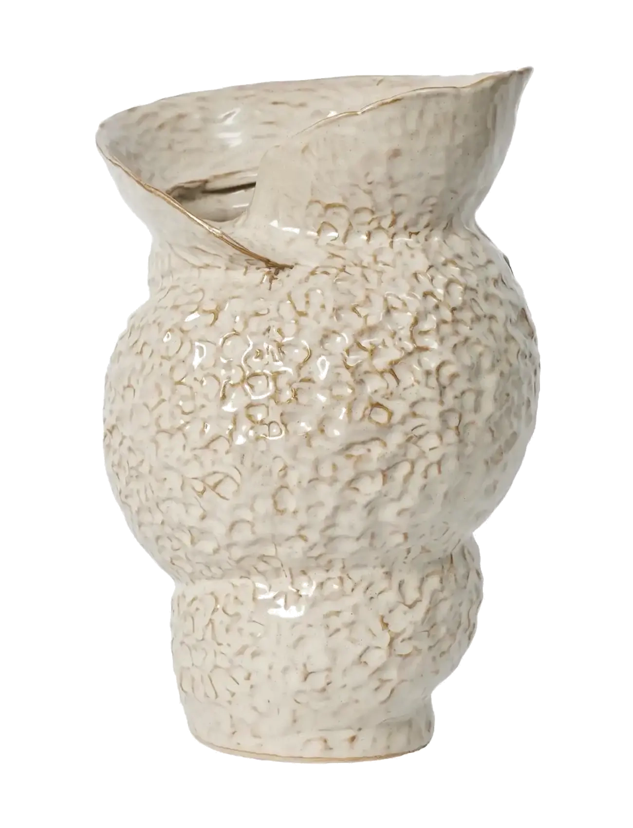 Broste Copenhagen Shelly Vase, Vase, Creme, Str: H 38CM