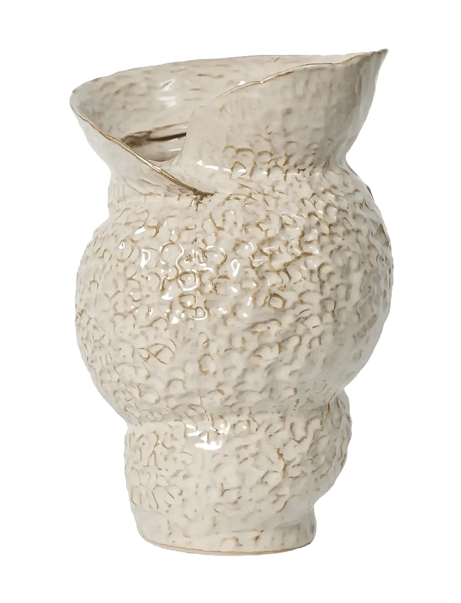Broste Copenhagen - Shelly Vase - vaasid - white - 1