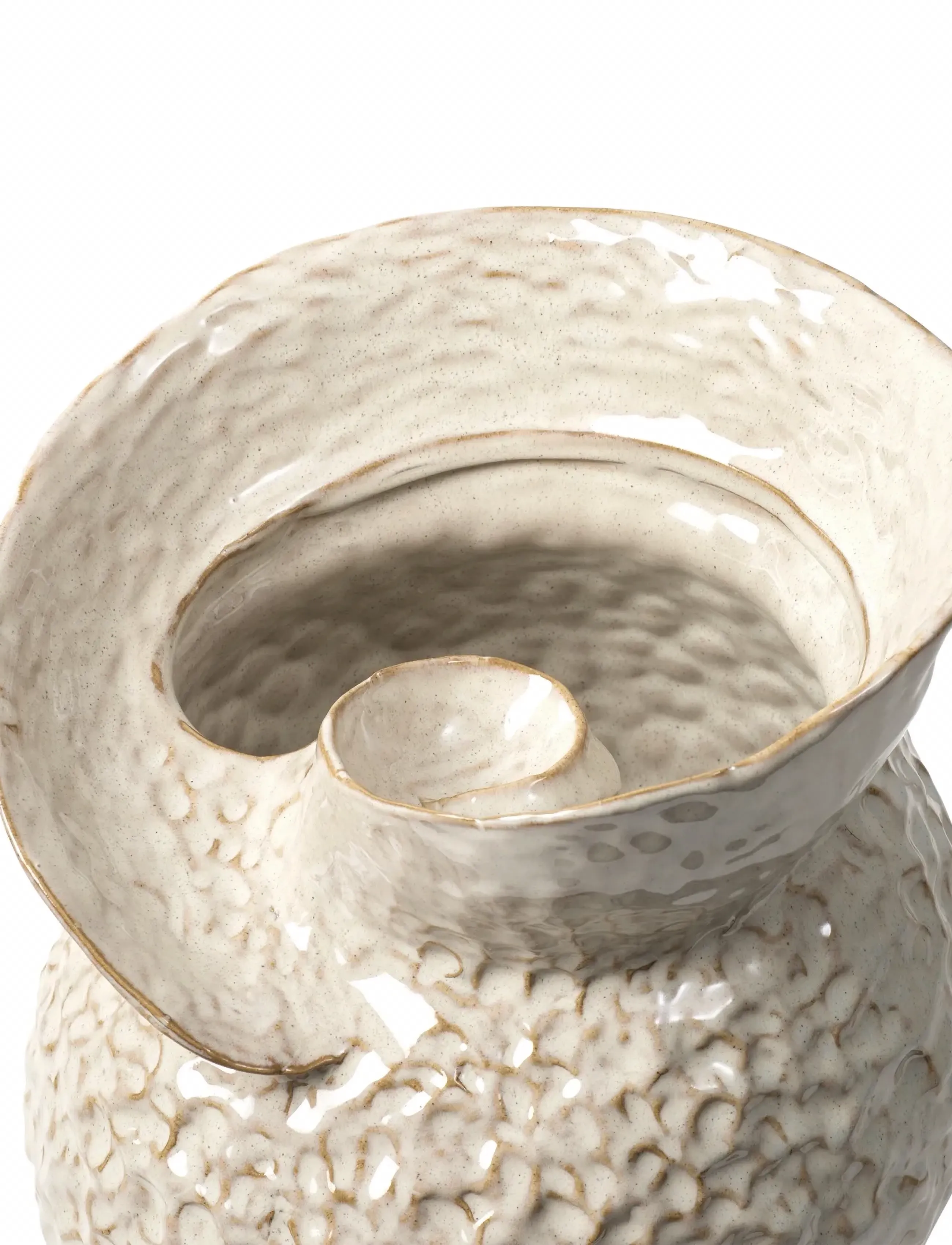 Broste Copenhagen - Shelly Vase - vases - white - 2