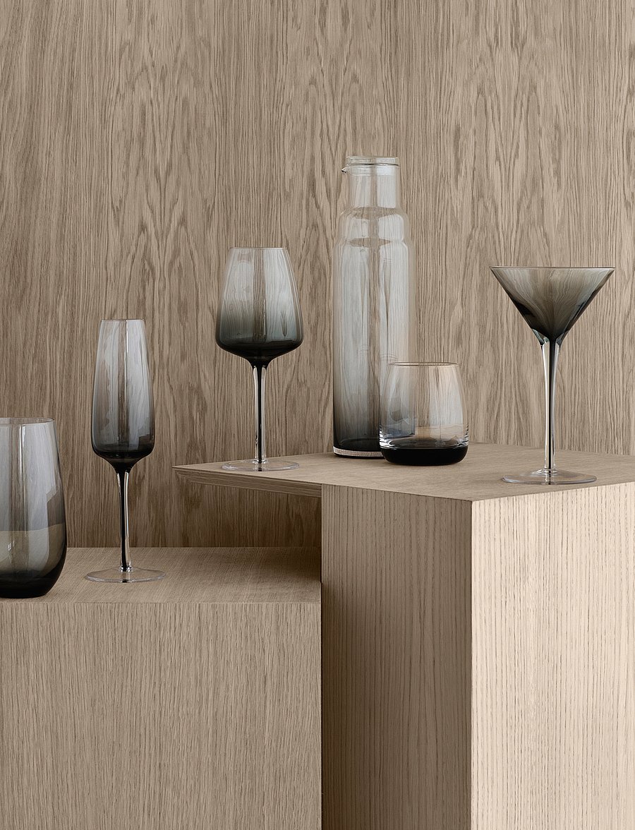 Broste Copenhagen - Glass Smoke - trinkgläser - grey - 0