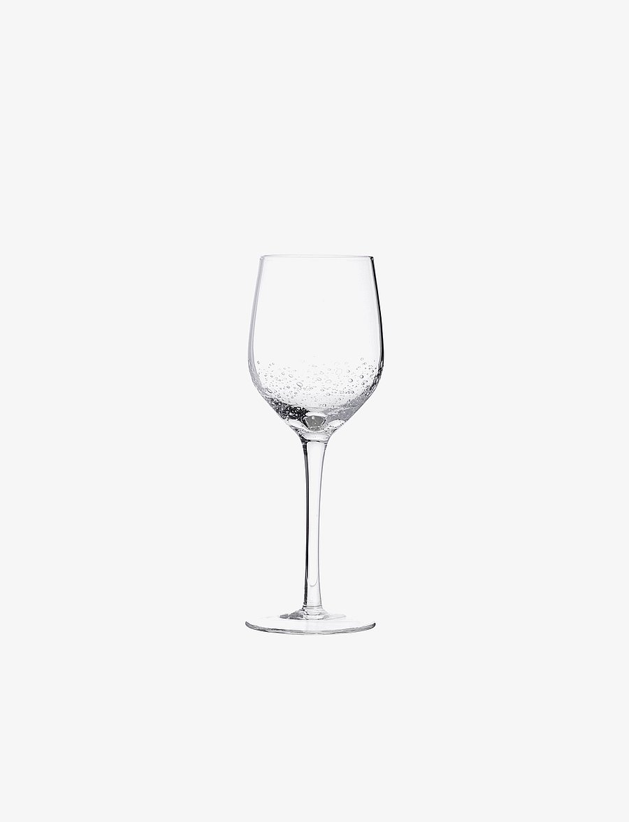 Broste Copenhagen - Bubble White Wine Glass - veiniklaasid - clear - 1