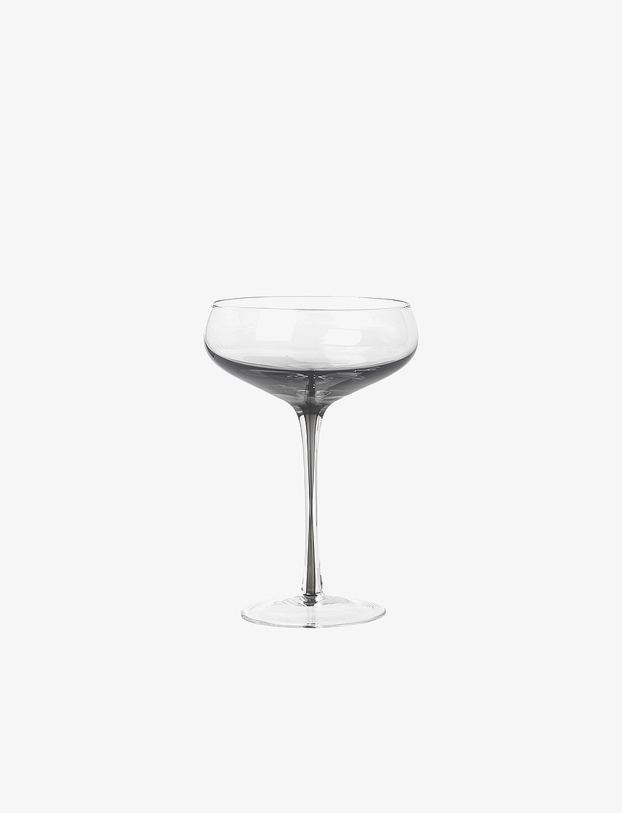 Broste Copenhagen - Smoke Cocktail glass - cocktail & longdrinkgläser - clear/grey - 1