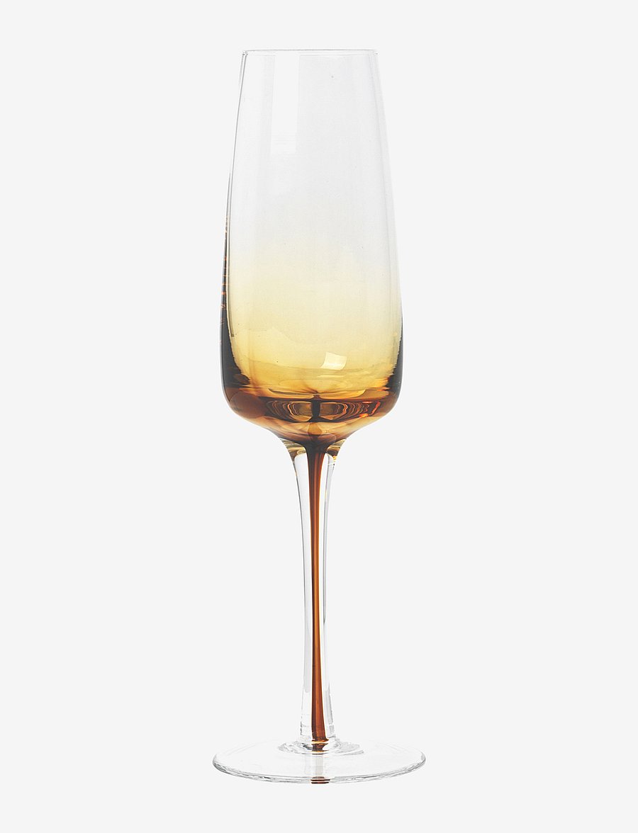 Broste Copenhagen - Amber Champagne glass - sektgläser - caramel - 1