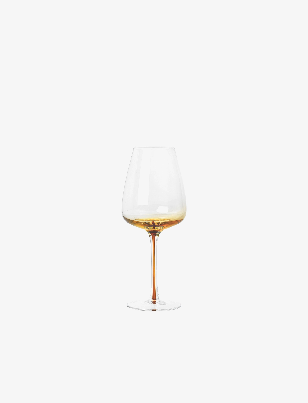 Broste Copenhagen Hvidvinsglas 'amber' glas - Vinglas - CARAMEL / clear