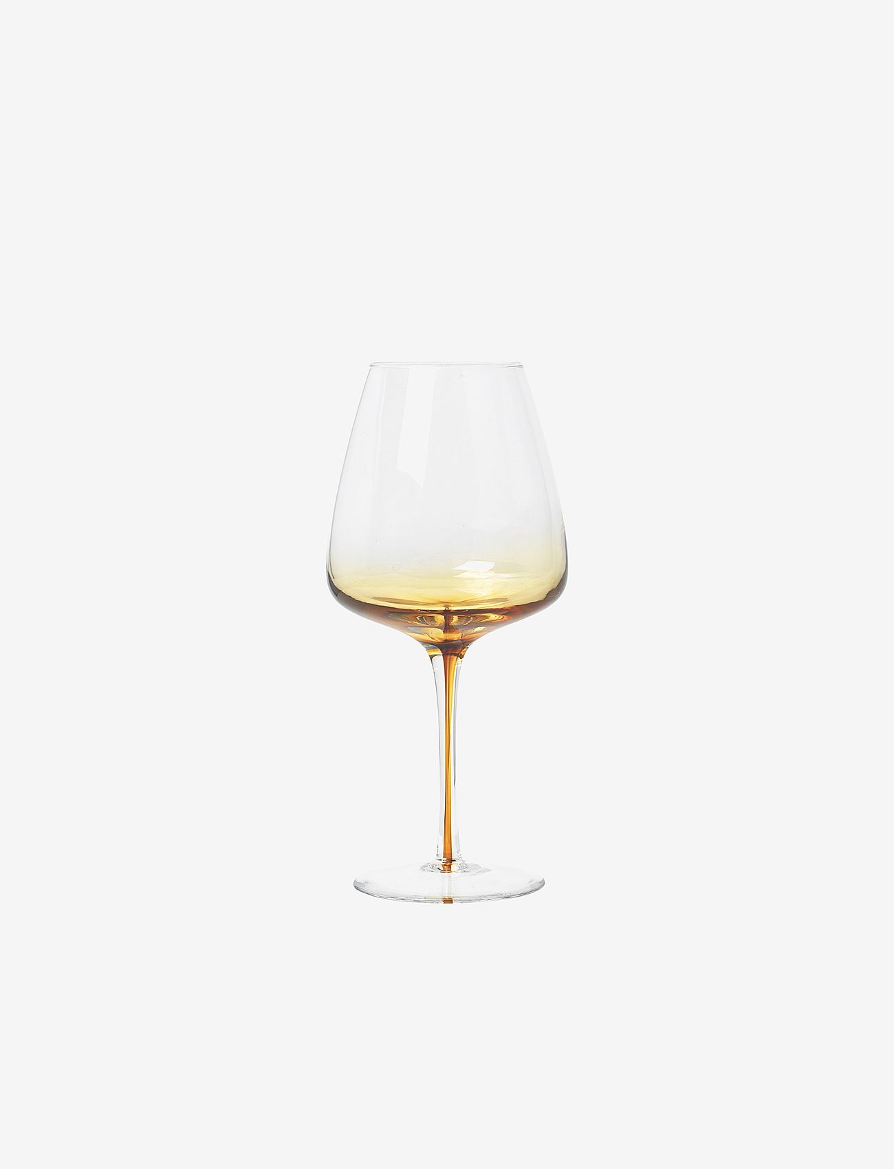 Broste Copenhagen - Red wine glass Amber - zemākās cenas - caramel - 0