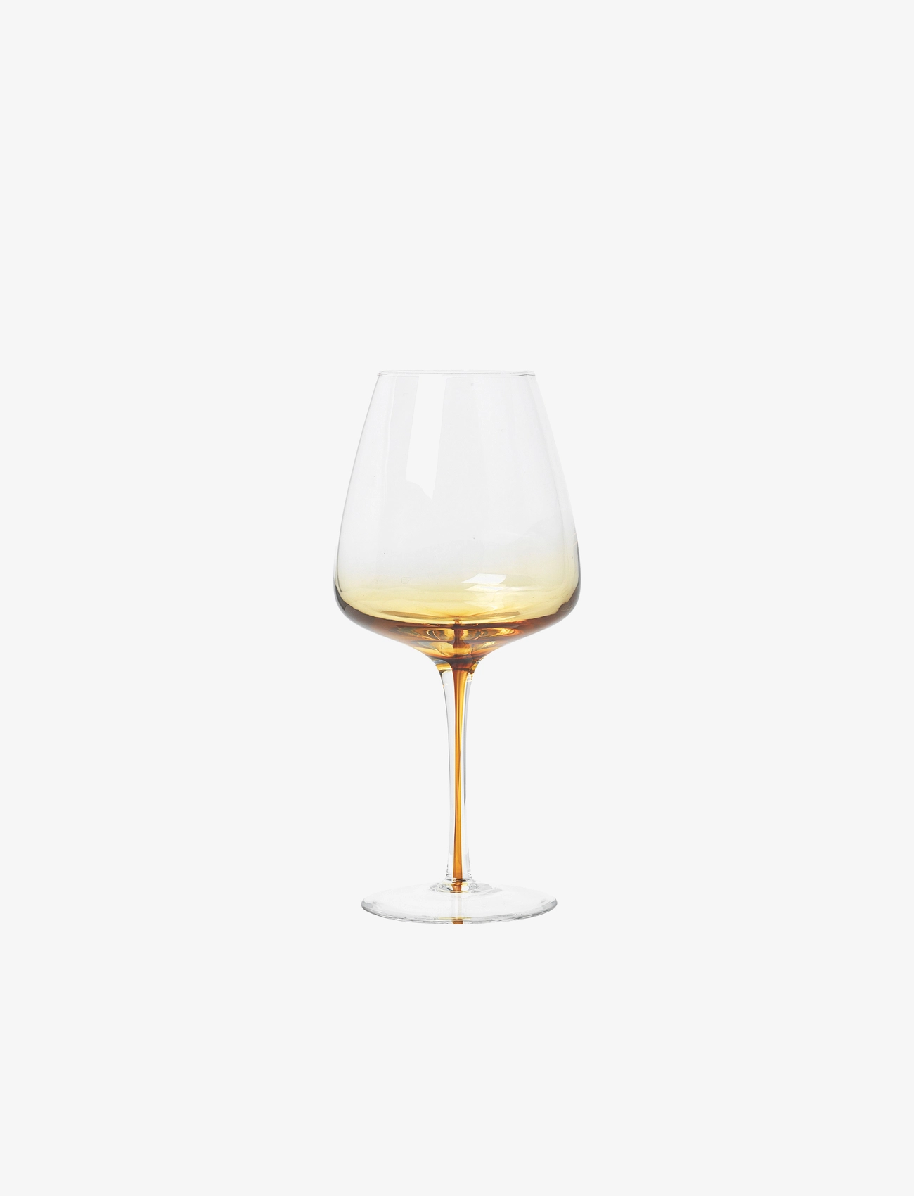 Broste Copenhagen Rødvinsglas 'amber' glas - Vinglas - CARAMEL / clear