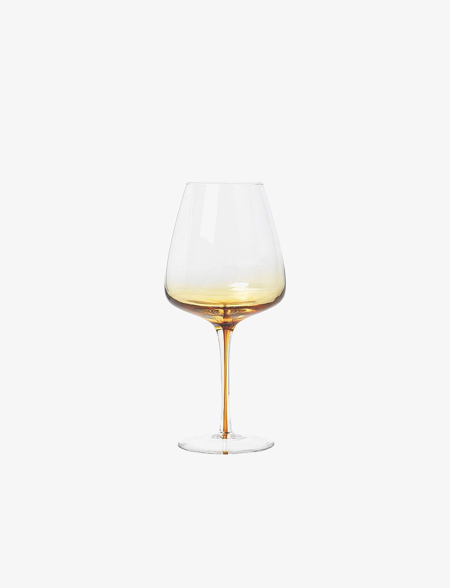 Broste Copenhagen - Red wine glass Amber - punase veini pokaalid - caramel - 1