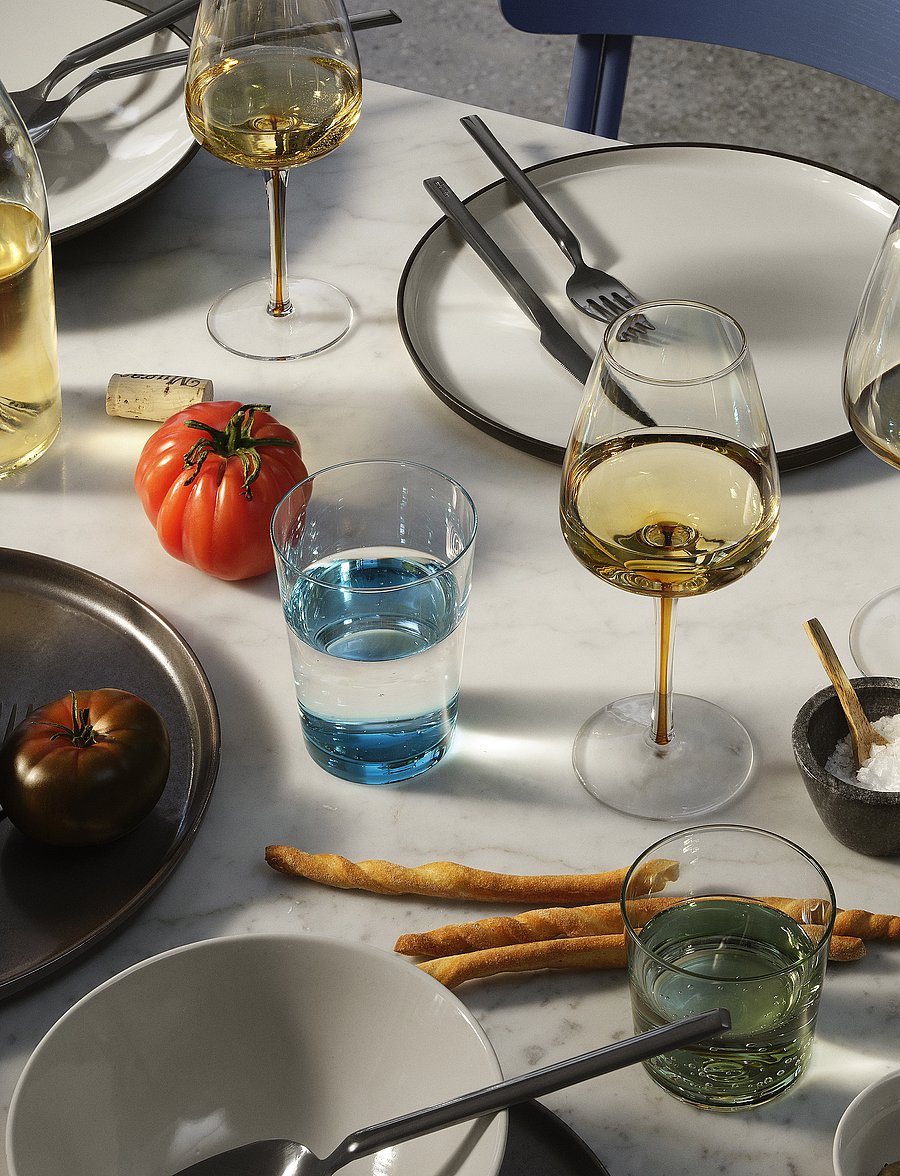 Broste Copenhagen - Red wine glass Amber - punase veini pokaalid - caramel - 0