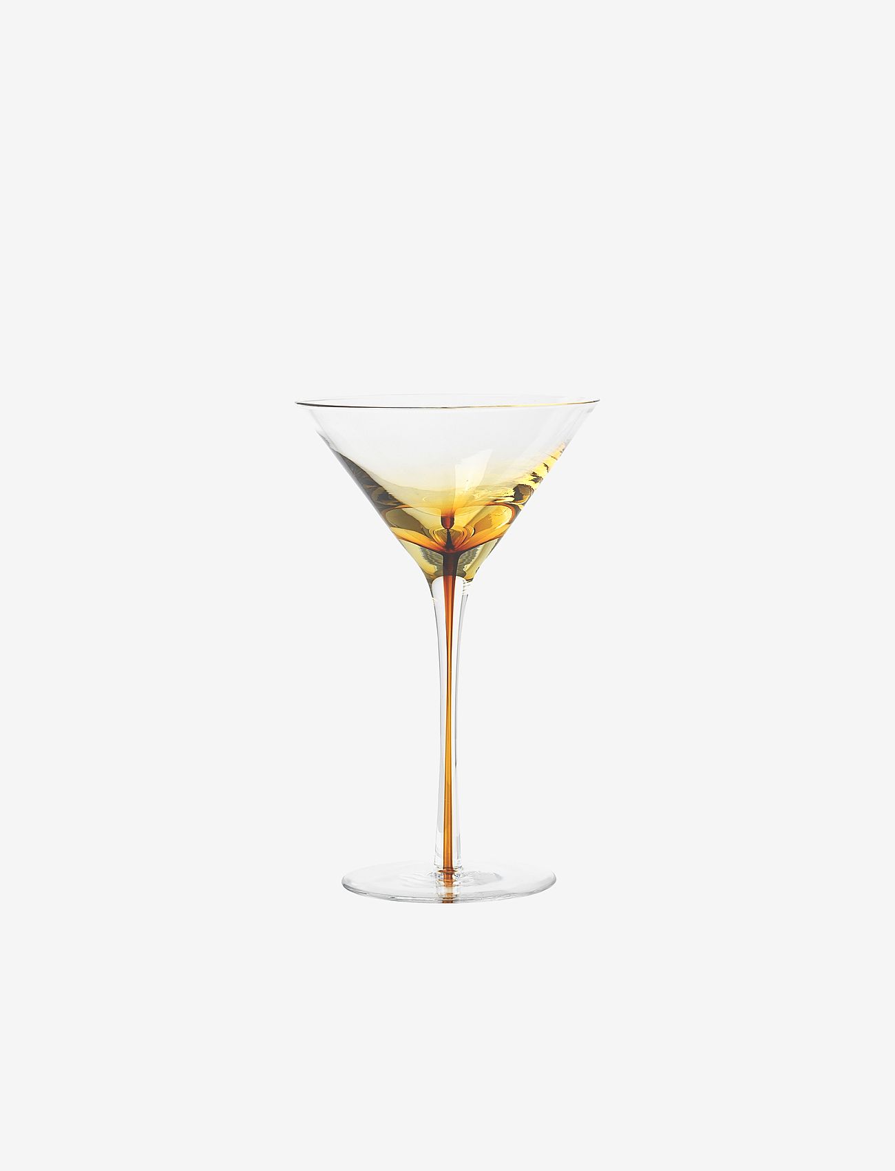 Broste Copenhagen - MARTINI GLAS 'AMBER' GLAS - laveste priser - caramel - 0