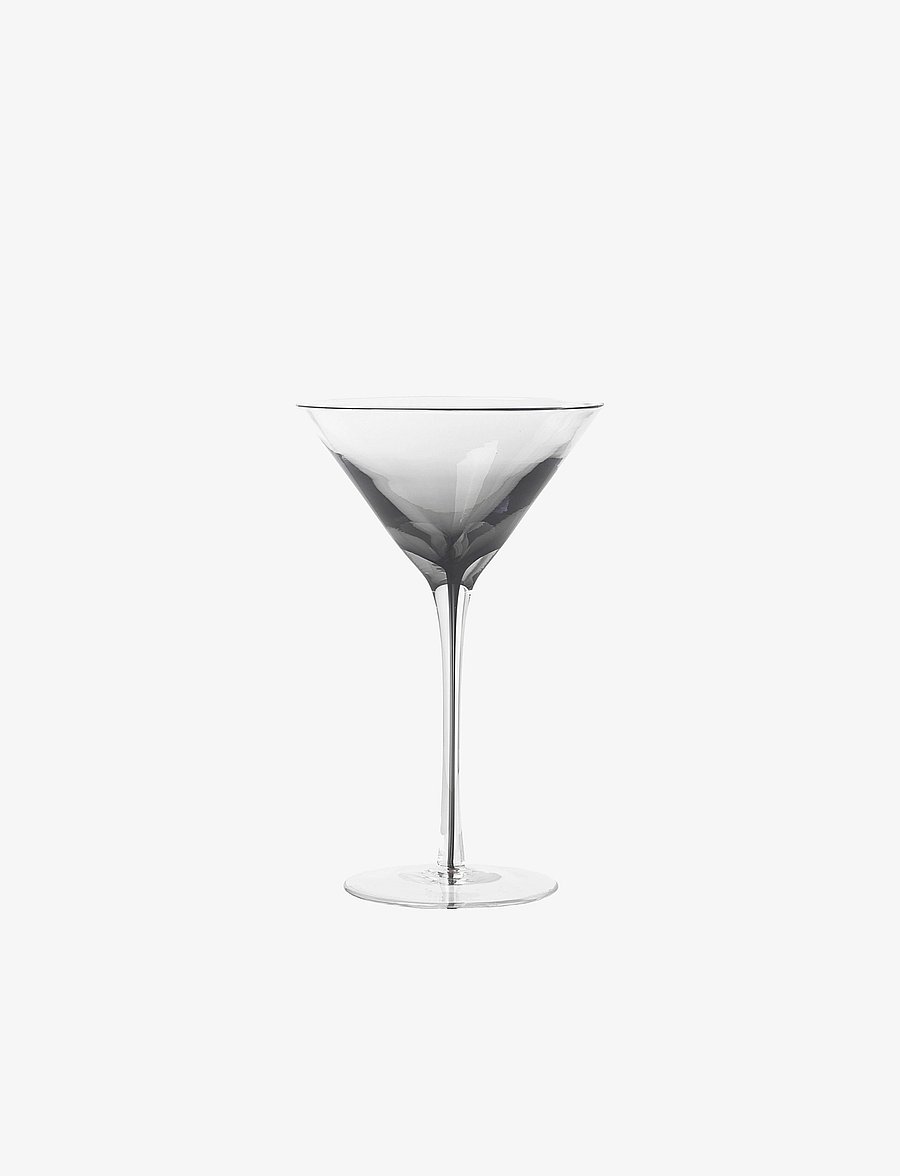 Broste Copenhagen - Martini glass Smoke - cocktail & longdrinkgläser - clear/grey - 1