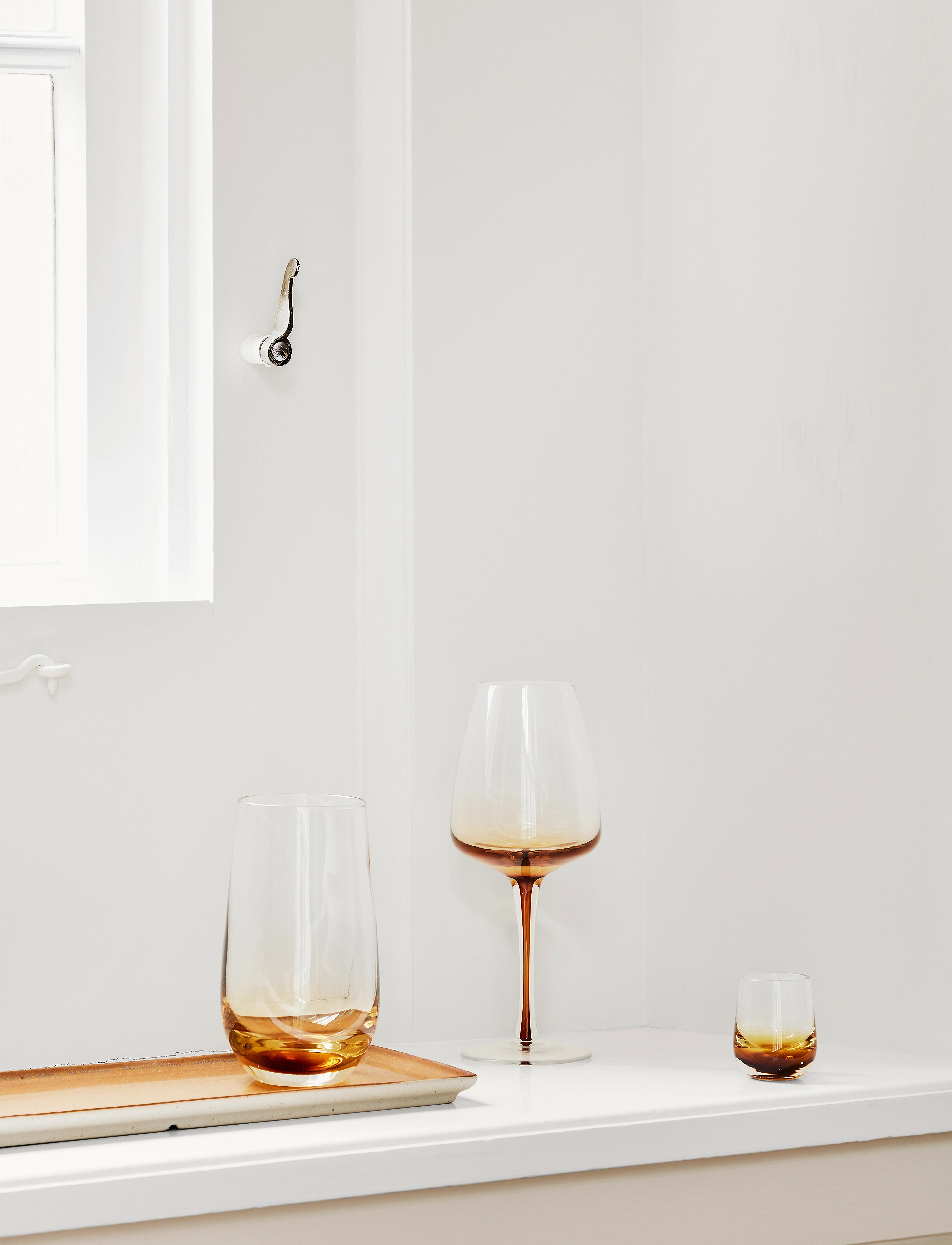 Broste Copenhagen Karaffel 'Amber' Glas, 100 CL, Jugs & Carafes, Nackt - Water Carafes Jugs, Homeware