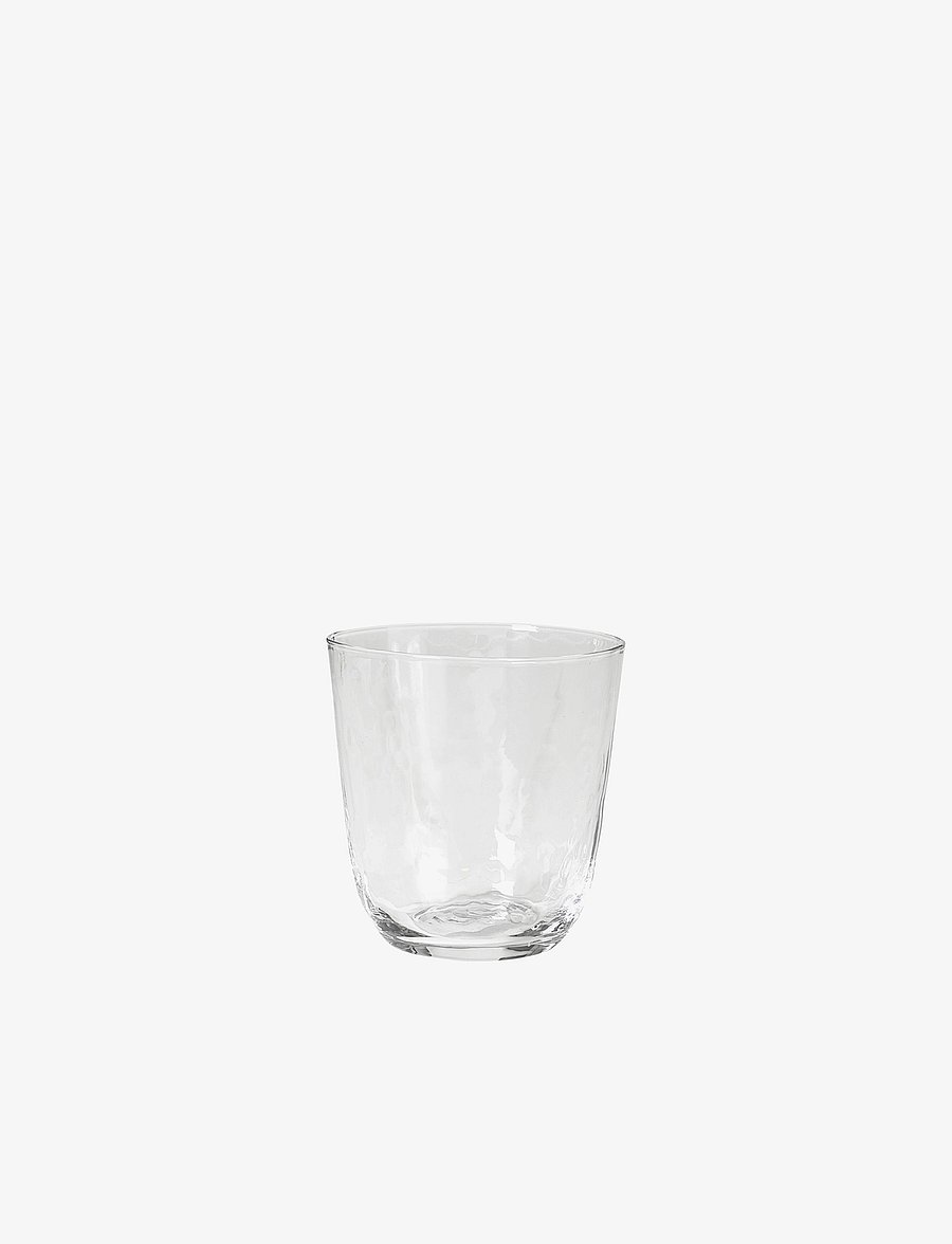 Broste Copenhagen - Drinking glass Hammered - trinkgläser - clear - 1