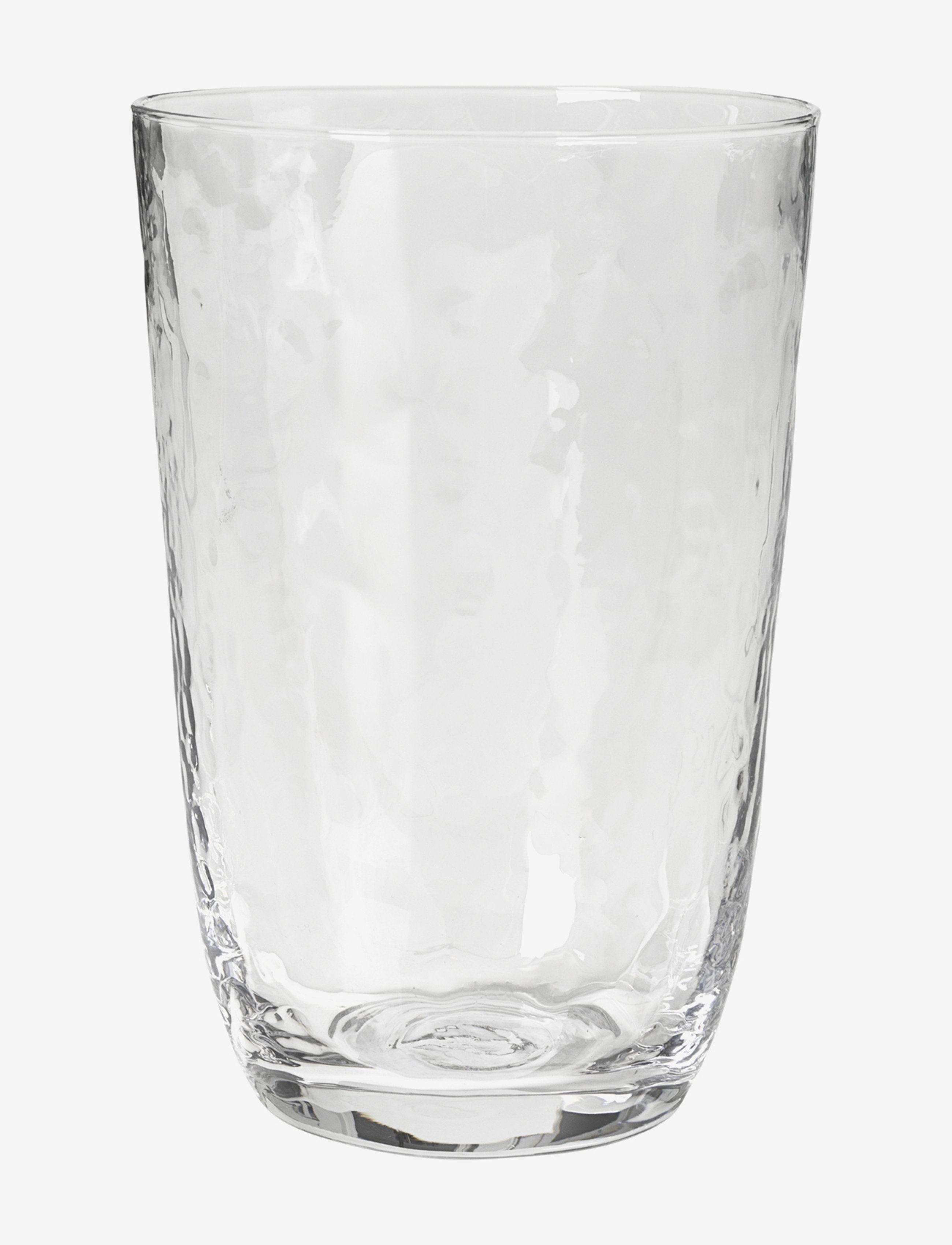 Broste Copenhagen Drinking glass Hammered - Geschirr - CLEAR / undefined
