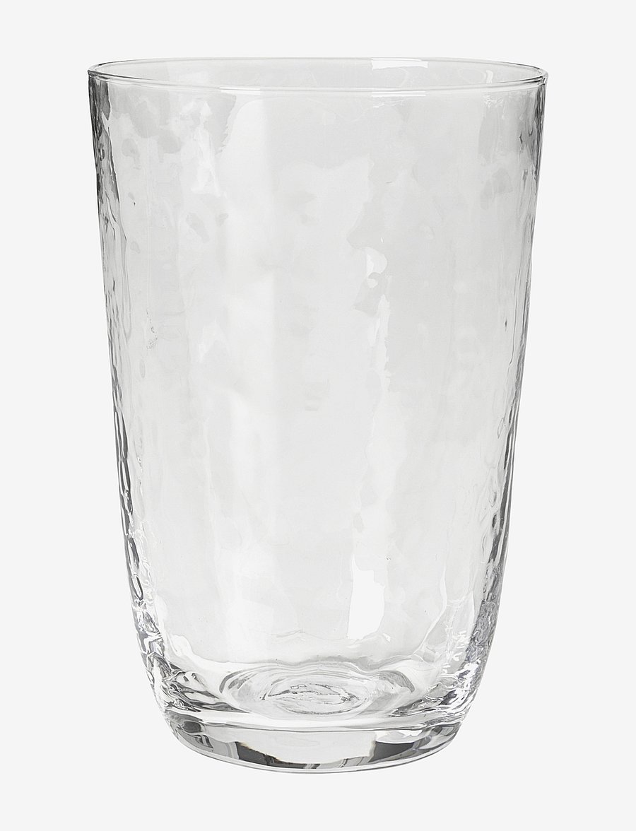 Broste Copenhagen - Drinking glass Hammered - trinkgläser - clear - 0