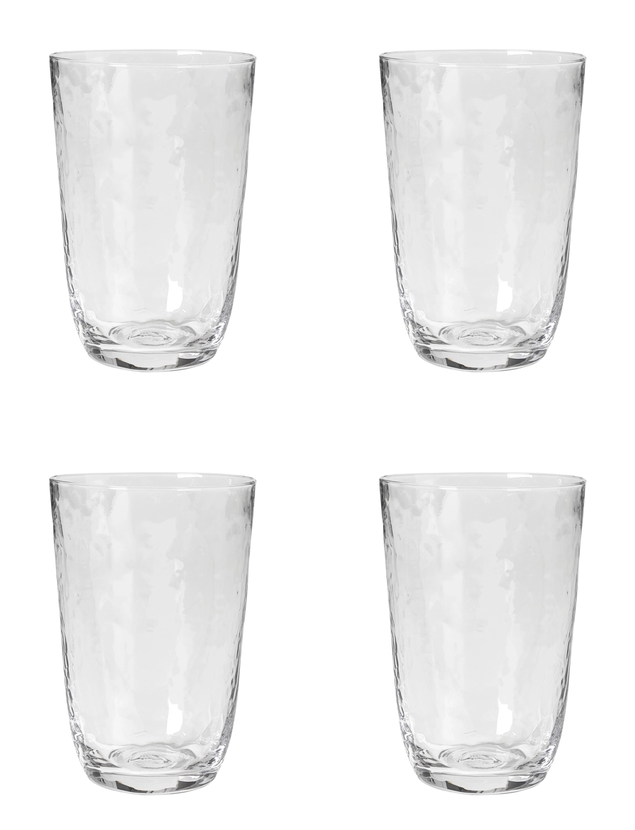 Broste Copenhagen Drinking Glass Hammered,,,Nude Gr.50 CL