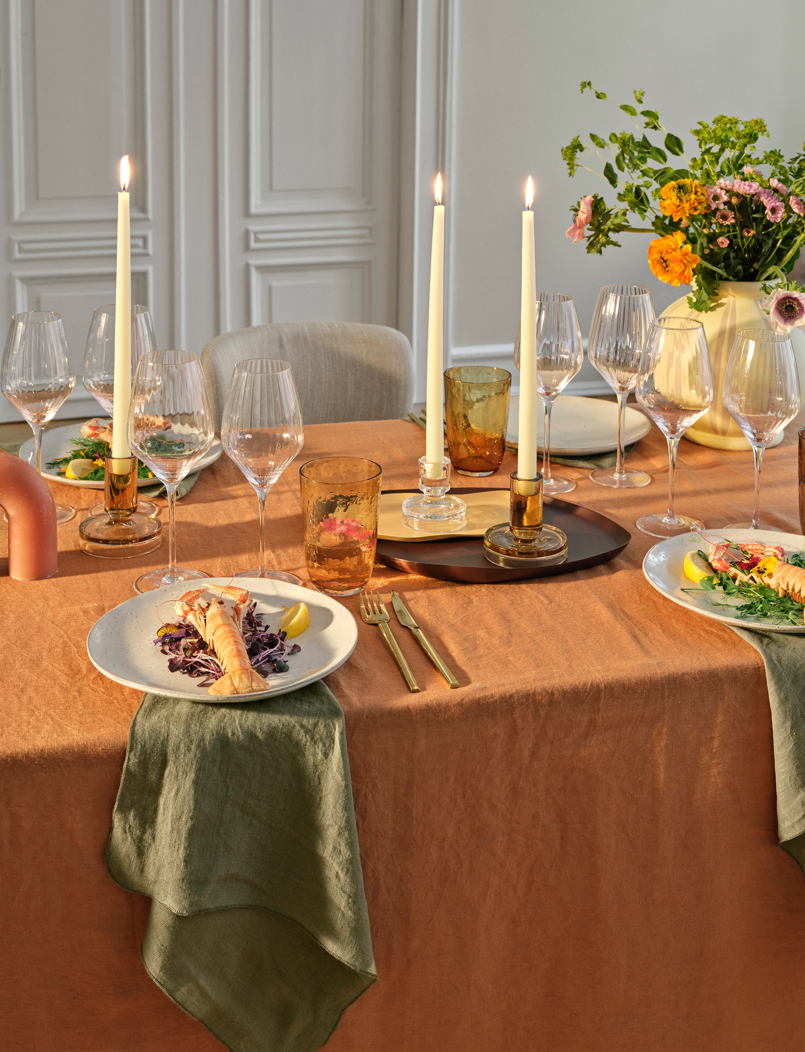 Broste Copenhagen Hvidvinsglas 'Sandvig', 45 CL, Wine Glass, Nackt - White Glasses, Homeware