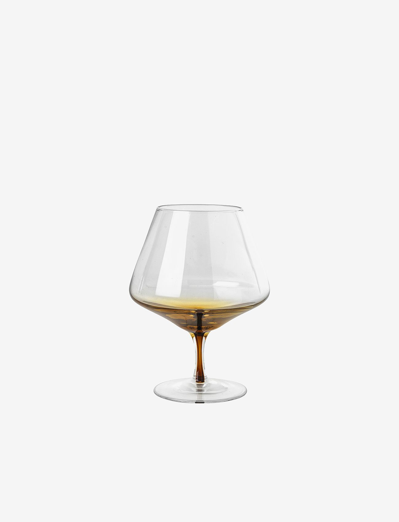 Broste Copenhagen - Cognac glass Amber - alhaisimmat hinnat - clear/caramel - 0