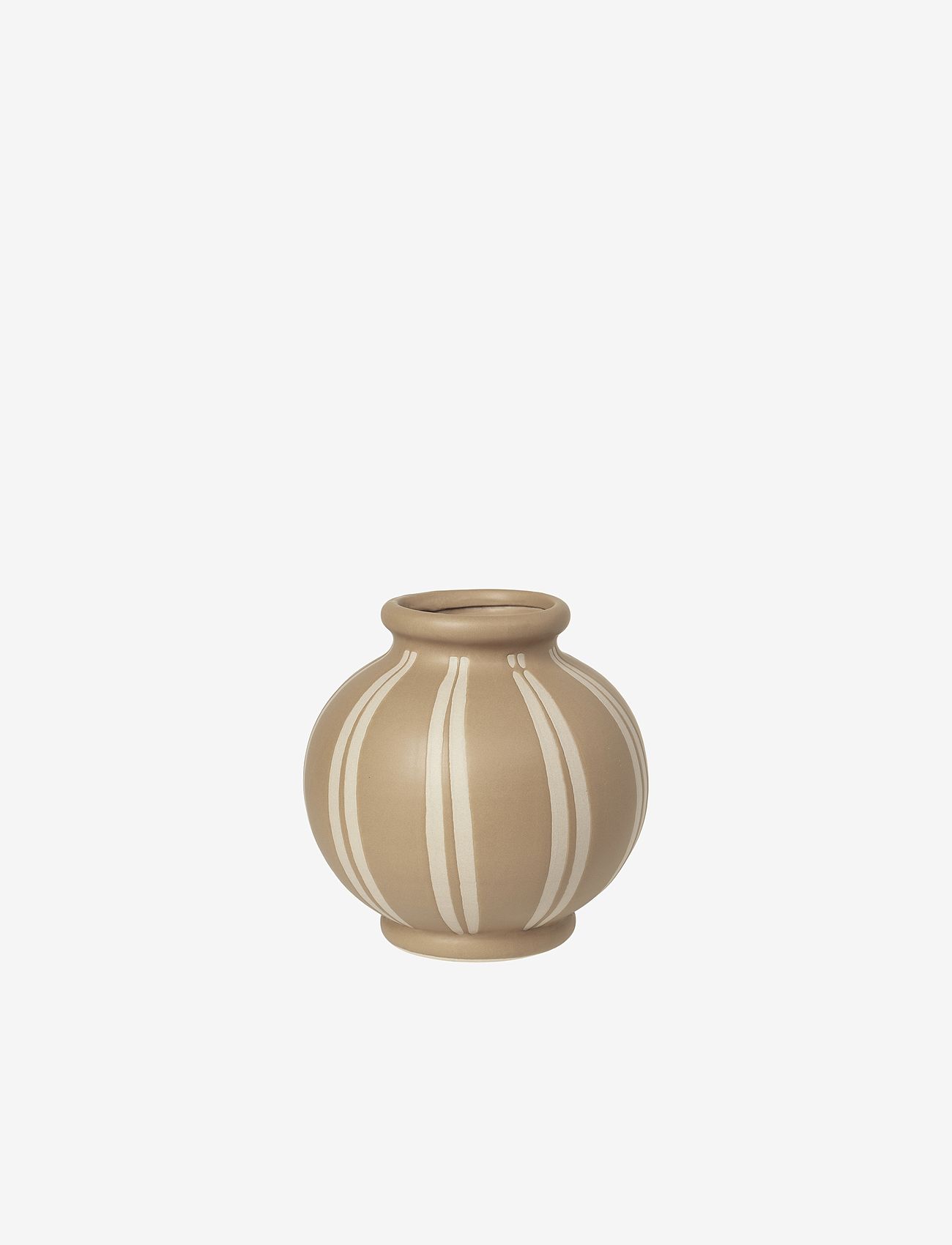 Broste Copenhagen - Copper Wilma Ceramic - big vases - meerkat/rainy day - 0