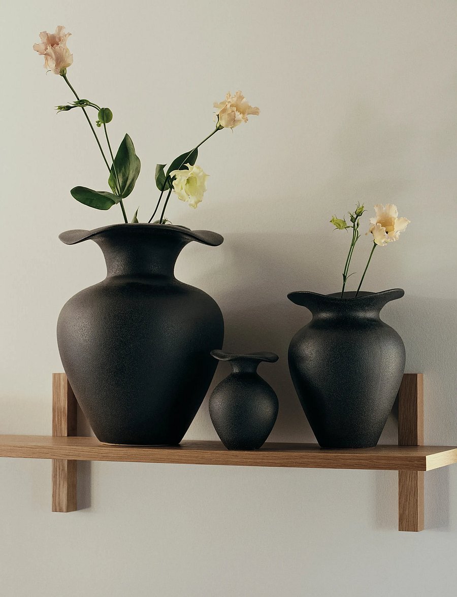 Broste Copenhagen - Florentina Vase XS - sõbrapäeva kingitused - black - 0