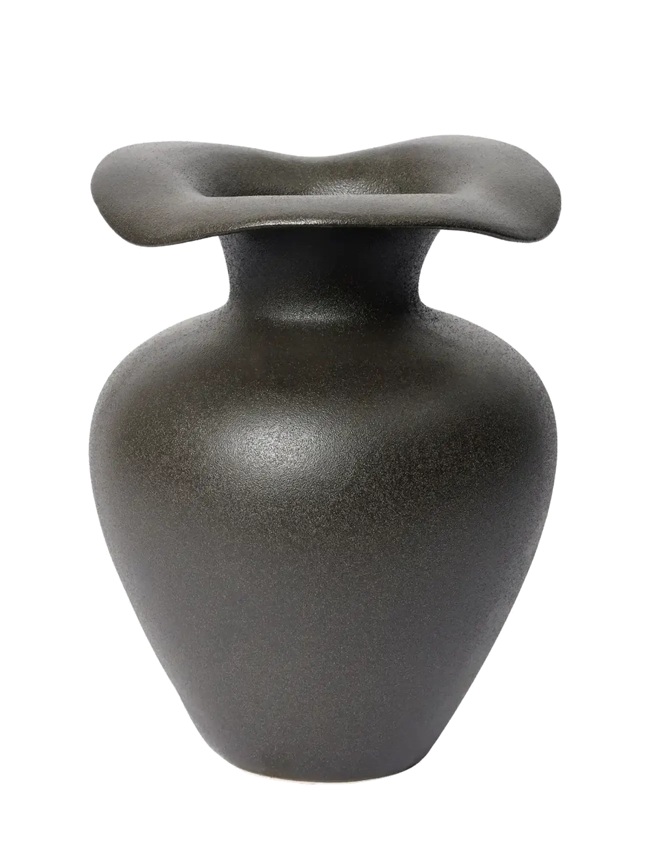BROSTE COPENHAGEN Florentina Vase M Schwarz - H 32CM - Unisex