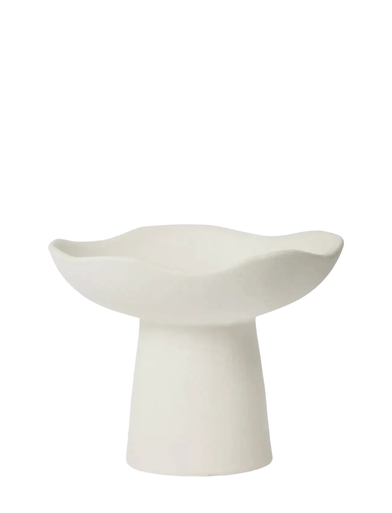 Broste Copenhagen Momo Candle Holder, H 12 cm, White, Candle & Tealight Holders > Candle Holders, Unisex