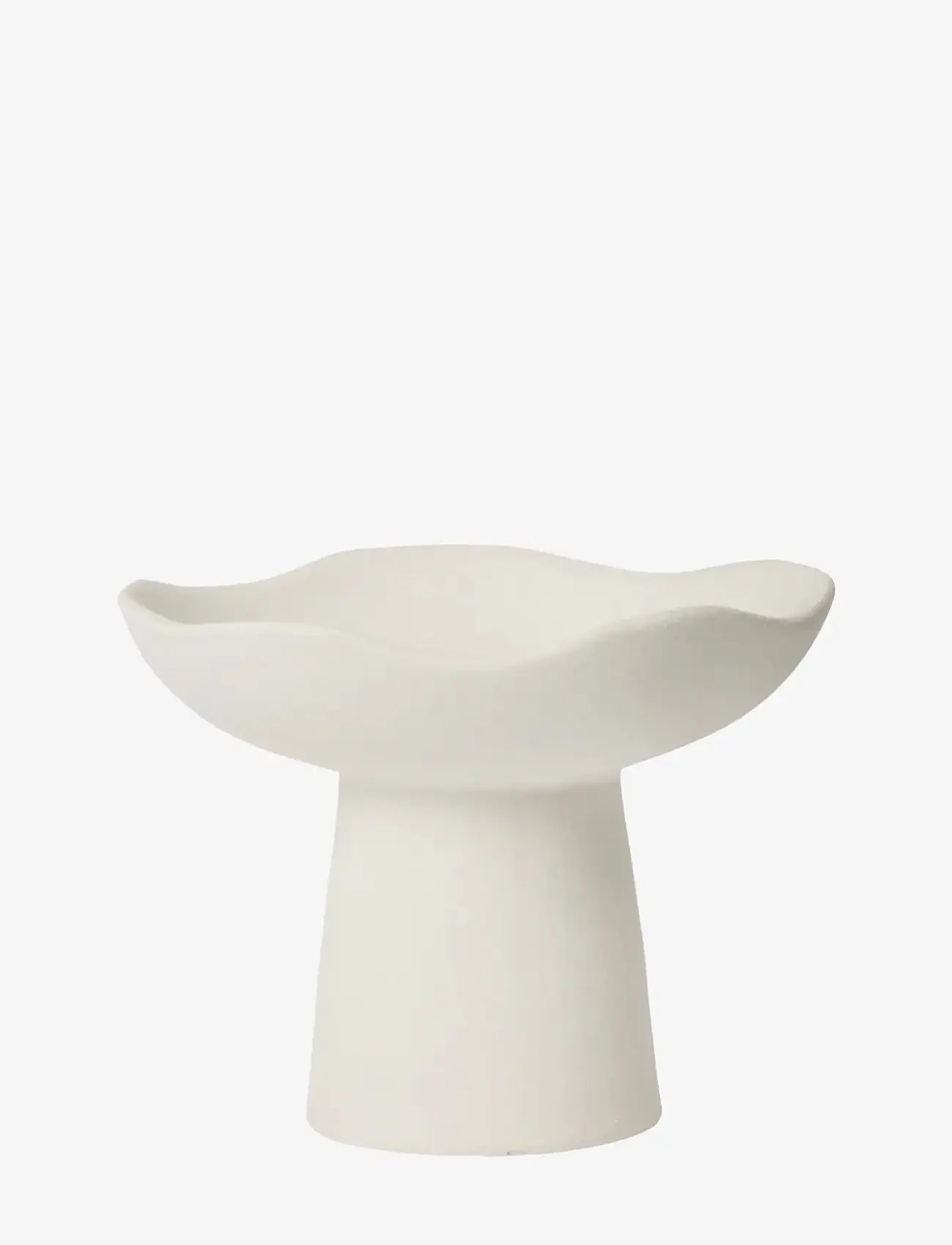 Broste Copenhagen - Momo Candle Holder - lysestager - white - 0