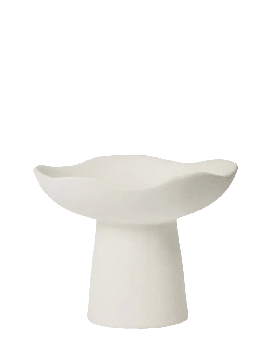 Broste Copenhagen - Momo Candle Holder - küünlajalad - white - 0