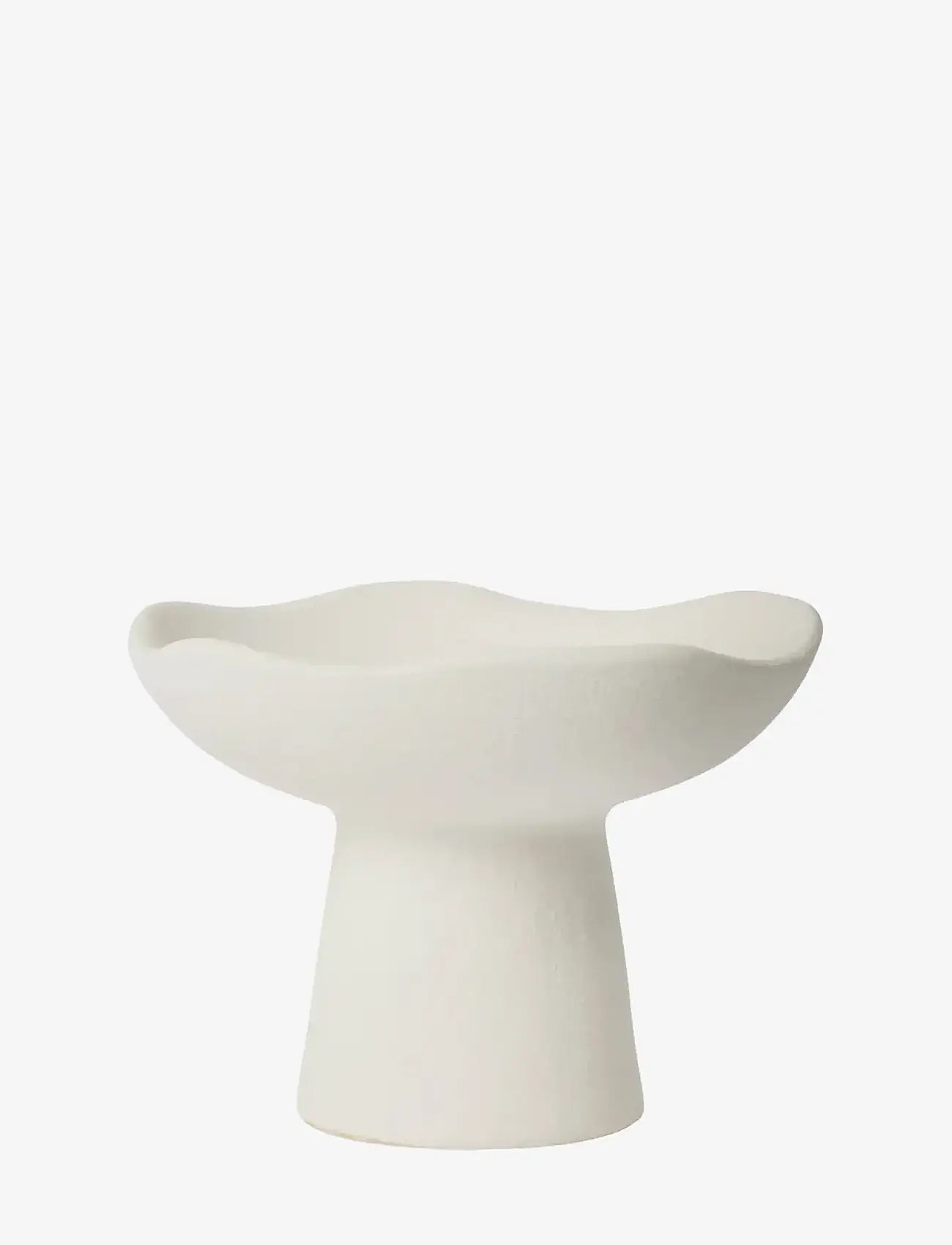 Broste Copenhagen - Momo Candle Holder - lysestager - white - 0