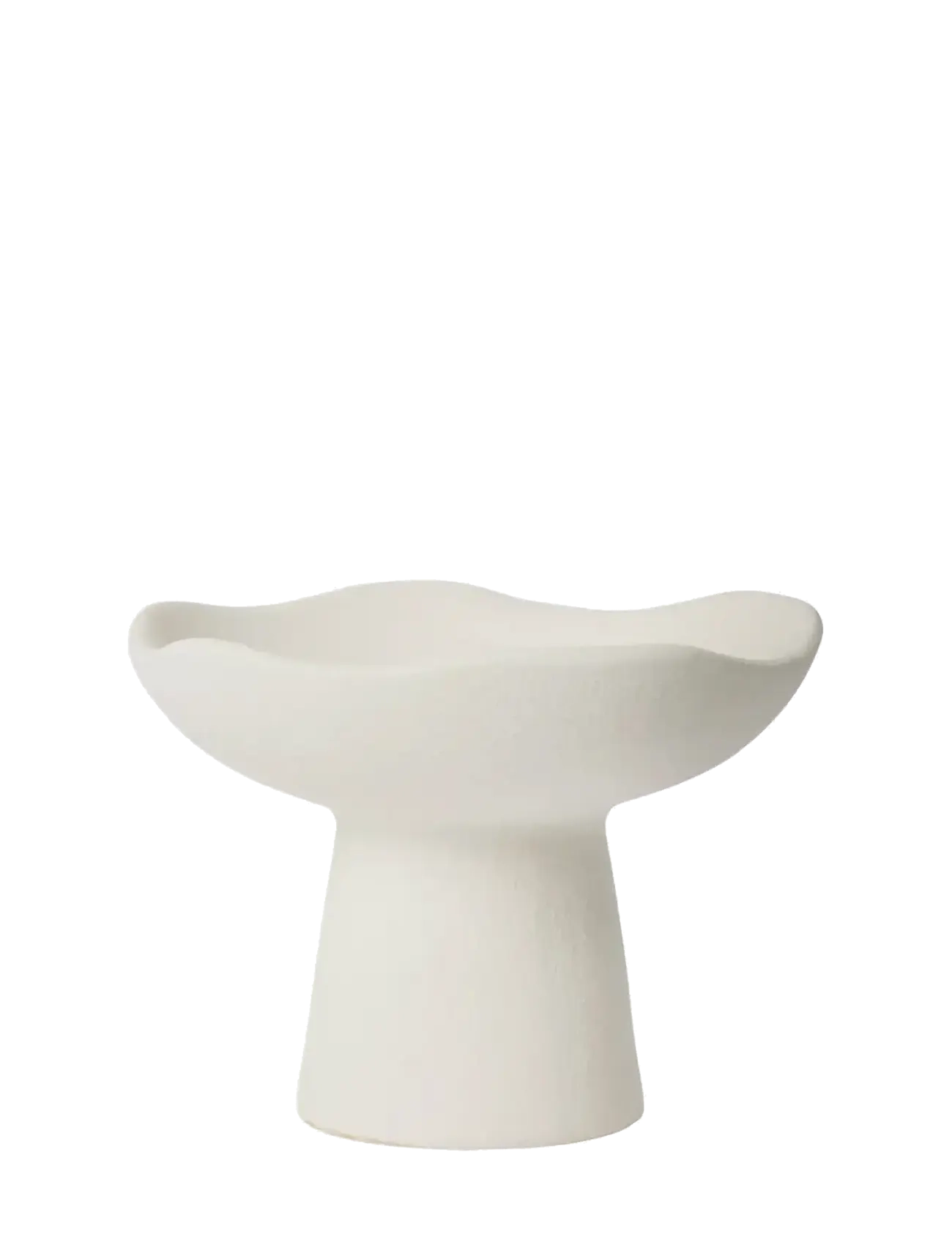 Broste Copenhagen Momo Candle Holder - Interiør - WHITE / cream
