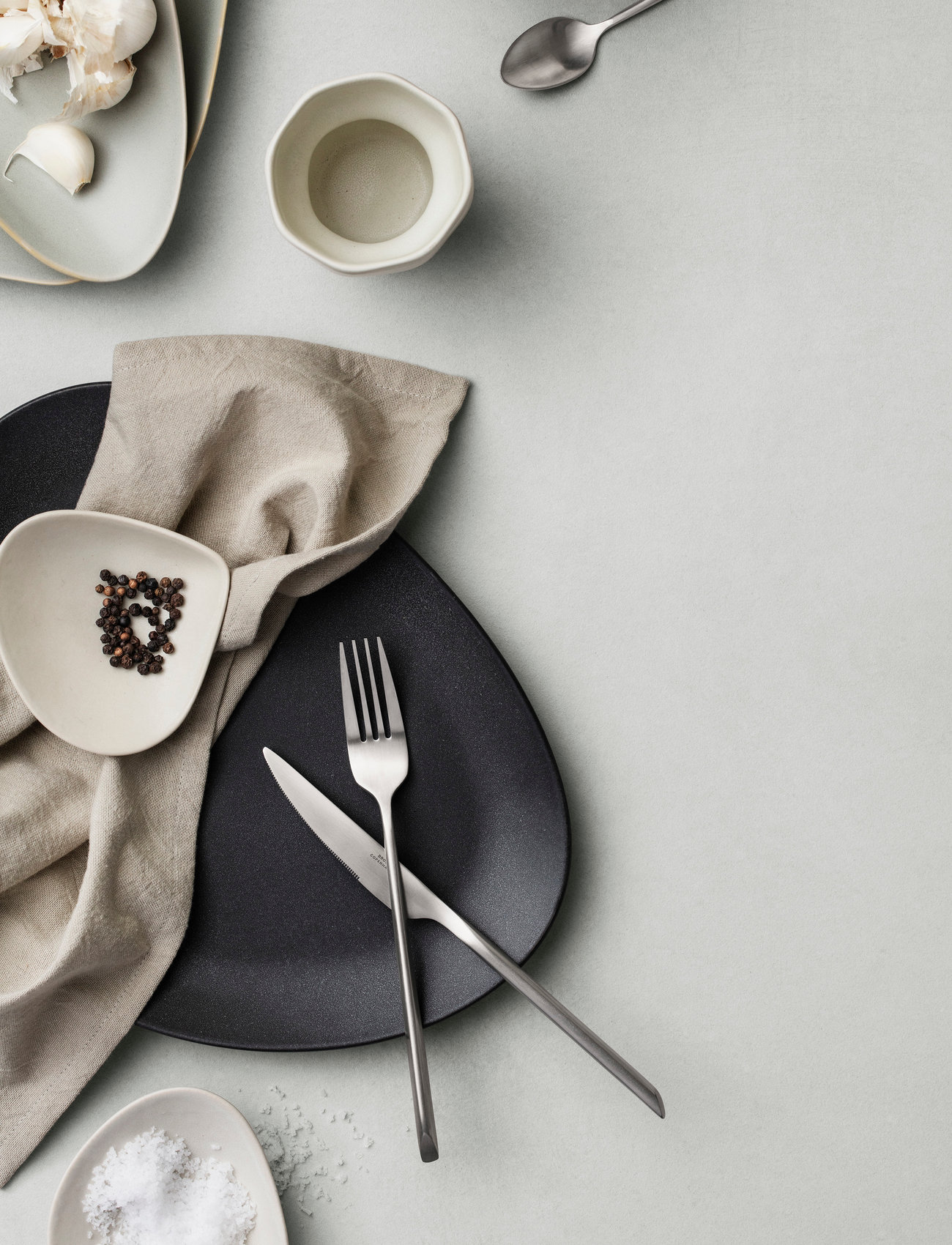 Broste Copenhagen - SLETTEN Dinner knife - alhaisimmat hinnat - full satin forged - 1