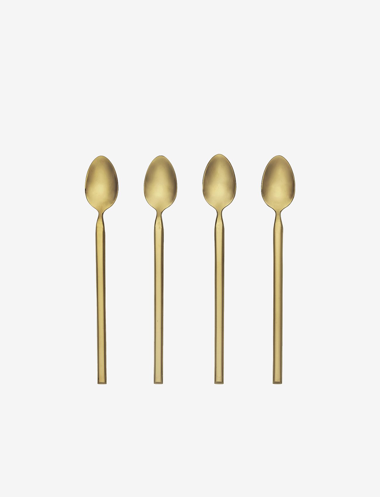 Broste Copenhagen - Long spoon Tvis 4-pack - teskjeer & kaffeskjeer - titanium rose gold - 0