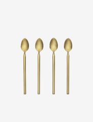 Broste Copenhagen - Long spoon Tvis 4-pack - teskjeer & kaffeskjeer - titanium rose gold - 0