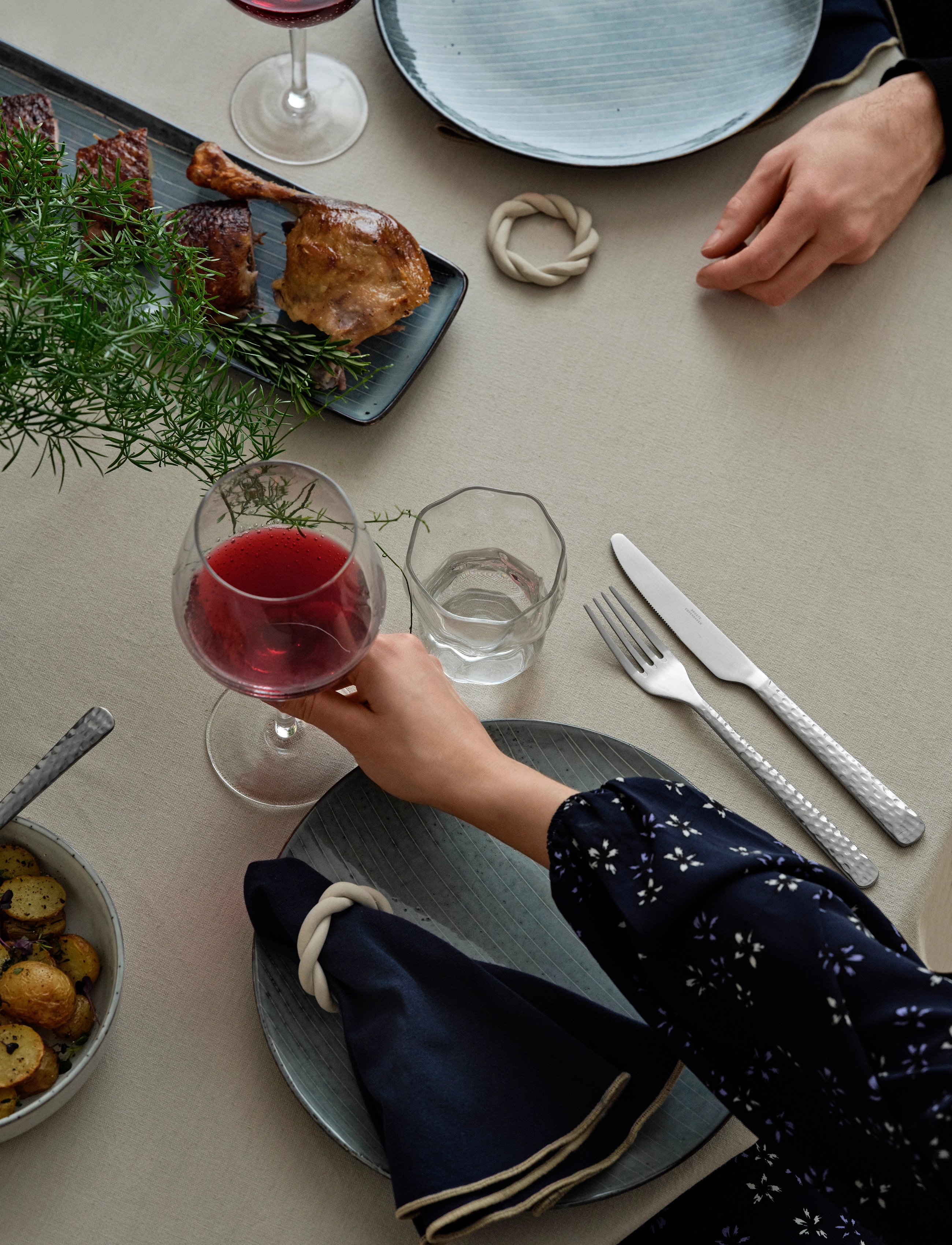 Broste Copenhagen Bestik 'Hune', One Size, Cutlery, Silber - Cutlery Set, Homeware
