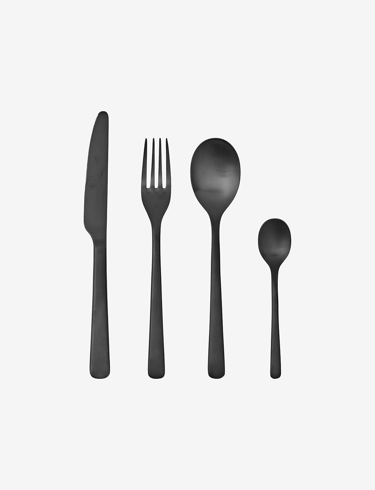 Broste Copenhagen - HUNE Cutlery set - cutlery sets - mat black - 0